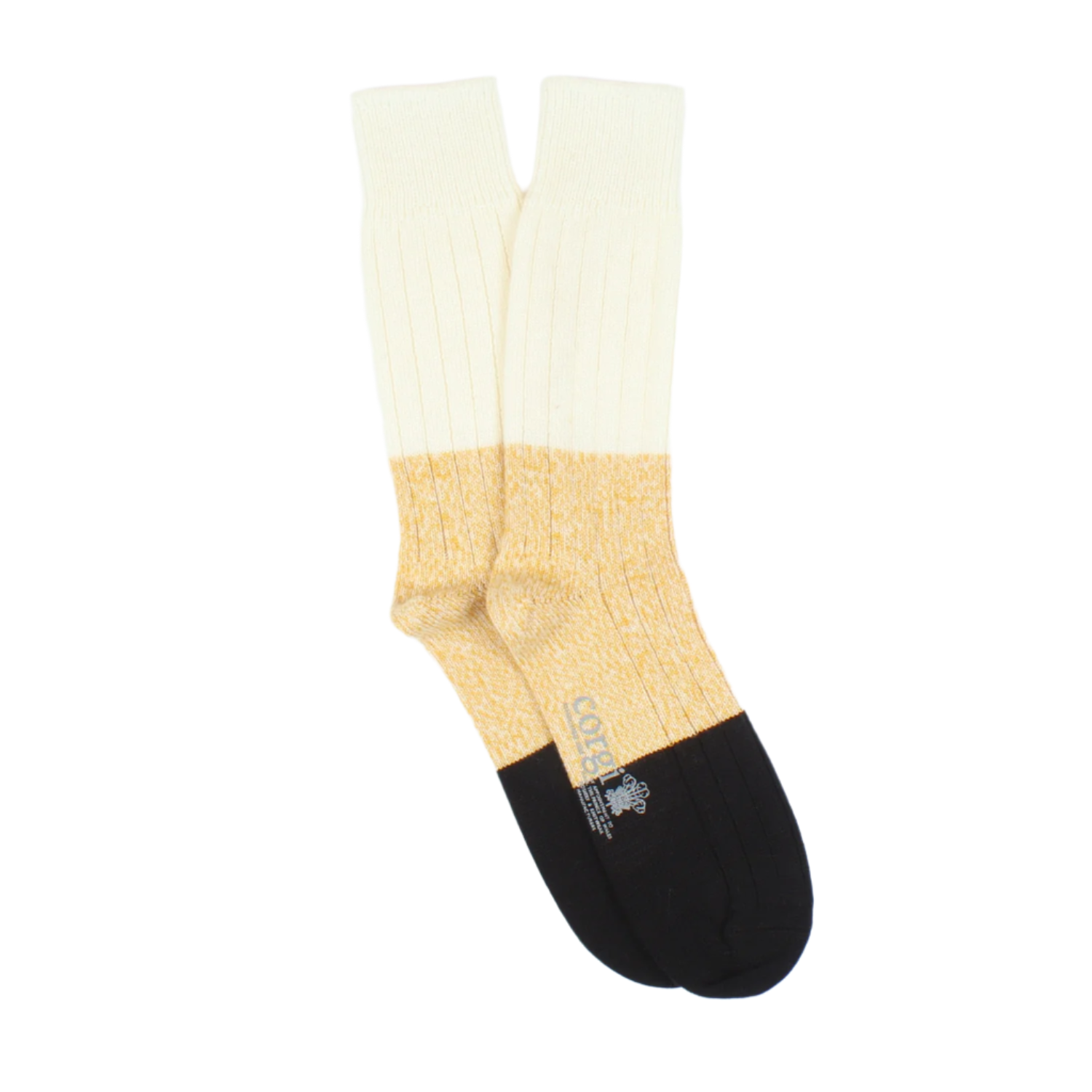 Men's Color Block Wool & Cotton Socks - Warm & Comfortable Winter Socks for Hiking, Running & Everyday Wear