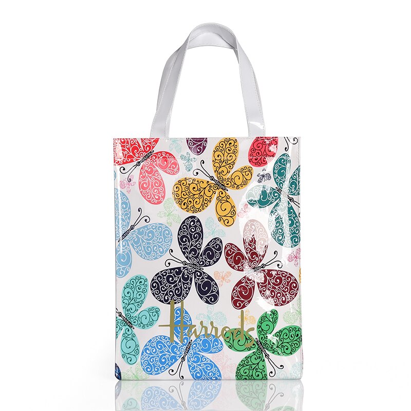Eco-Friendly Women's Floral Tote Shopping Bag - Reusable Grocery Bag for Beach, Market & Daily Use
