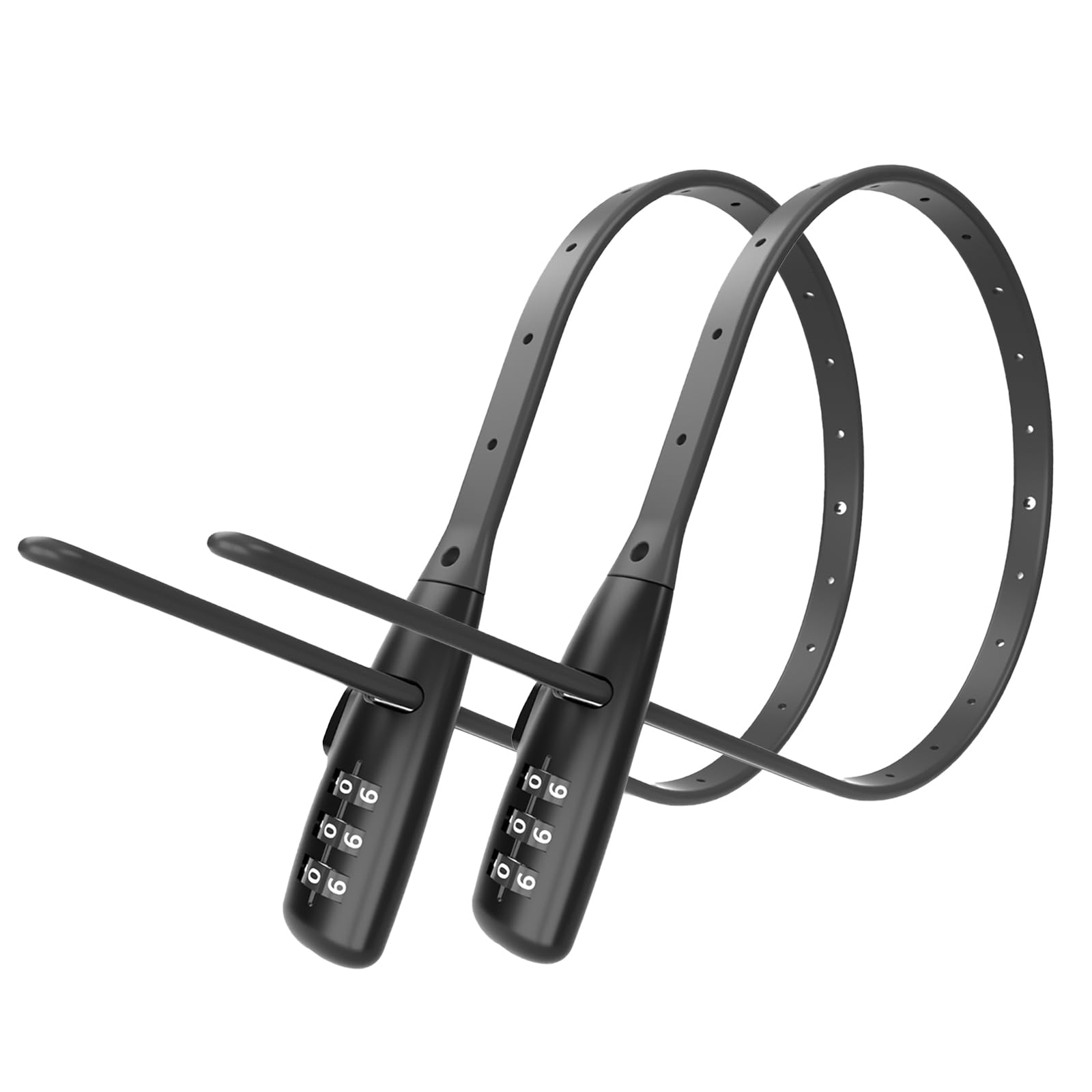 VAVSMART 3-Digit Adjustable Zip Tie Lock - Secure Bike Rack, Motorcycle Helmet, Skateboard, Skis, French Door, Stroller & Cabinet - Lightweight Security Cable Lock (2 Pack) - Perfect for Outdoor Activities, Travel & Home Organization