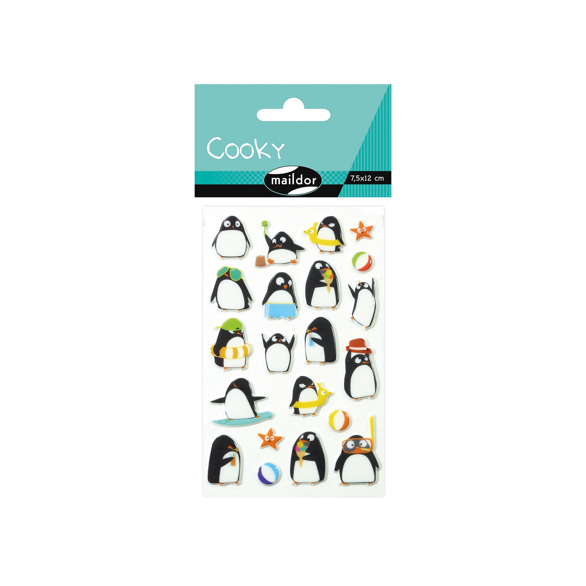 3D Penguin Stickers for Baking - Adhesive Cookie Decorations for Cakes, Cupcakes & DIY Crafts | Perfect for Party Favors, Scrapbooking & Gift Wrapping