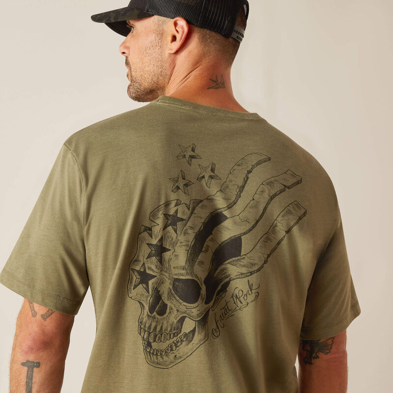 Rebar Workman American Scream T-Shirt - Vintage Graphic Tee for Men - Soft Cotton Casual Shirt - Perfect for Streetwear, Concerts & Everyday Wear