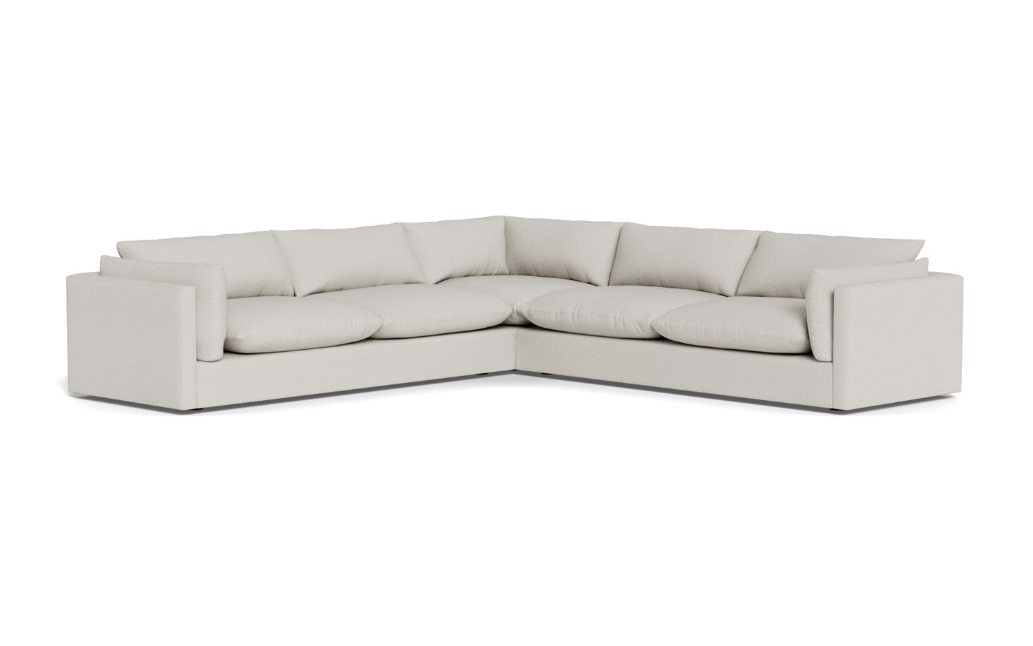 SoCo 124 Corner Sectional Sofa - Modern L-Shaped Couch with Storage & Recliner for Living Room, Family Room, or Home Theater - Comfortable Fabric Upholstery & Sturdy Frame