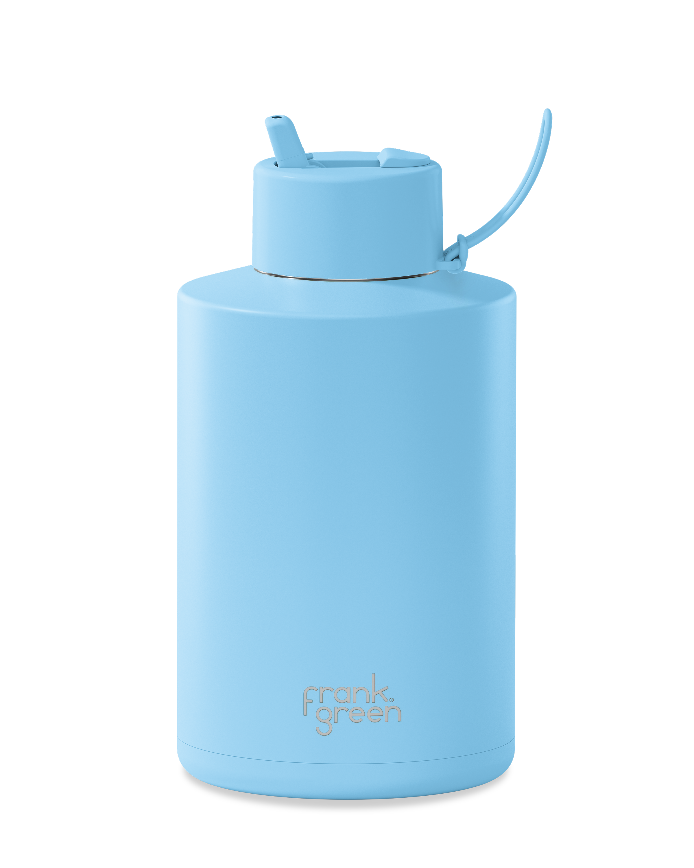 Eco-Friendly 68oz (2,000ml) Ceramic Reusable Water Bottle - Sky Blue | Perfect for Gym, Hiking, Office & Travel Hydration