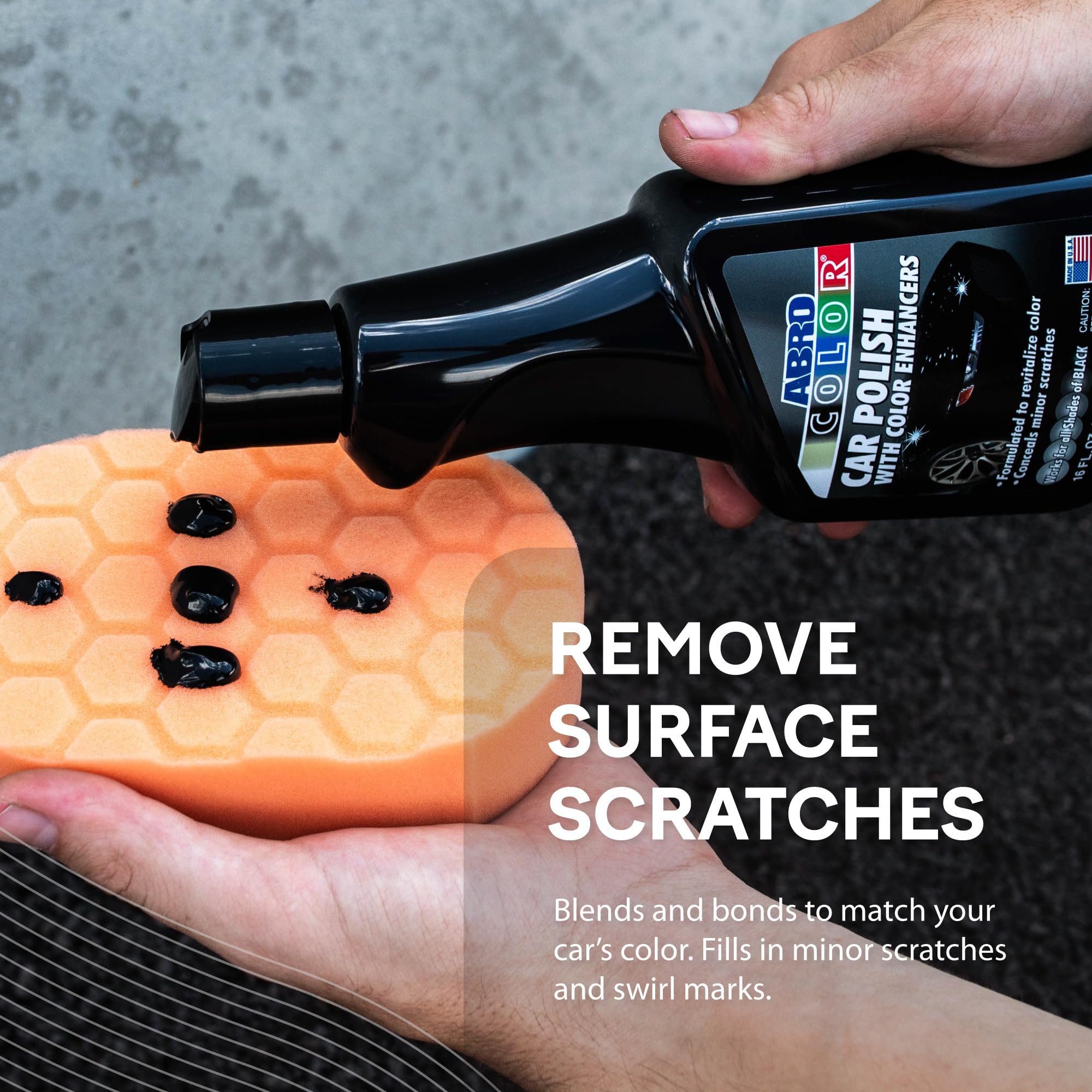 ABRO Green Car Polish: Scratch Remover & Paint Repair Restorer Wax for Vehicles, 16oz Polishing Compound for Car Detailing - Perfect for DIY Car Care and Professional Auto Detailing