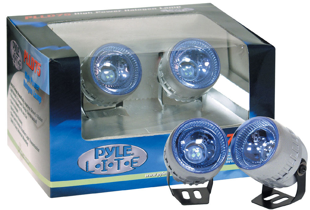 Pyle Lite Series High Power Blue Halogen Headlight Bulbs - Bright LED Replacement for Cars, Trucks & SUVs - Perfect for Night Driving & Off-Road Adventures