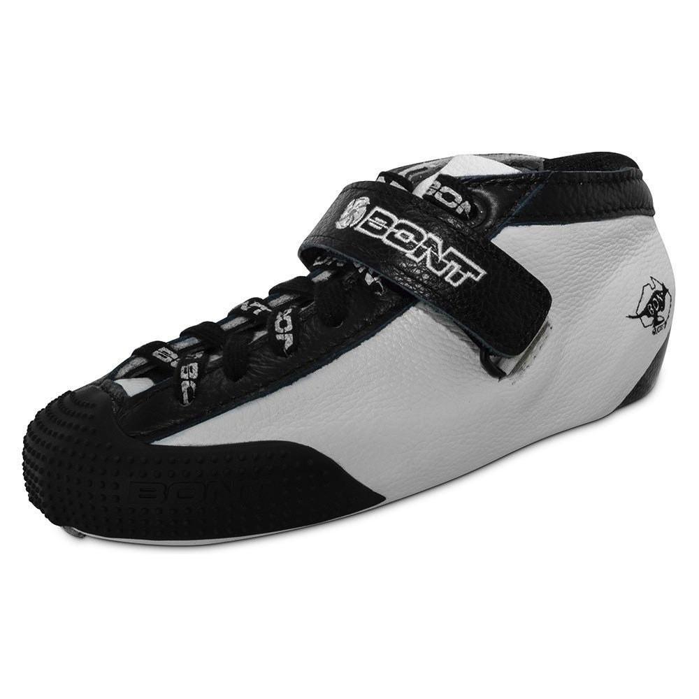 Bont Quad Hybrid Carbon V2 White Speed Skating Boot - Premium Carbon Fiber Inline & Quad Skate Boot for Competitive Skaters - Perfect for Indoor Rinks & Outdoor Track Racing