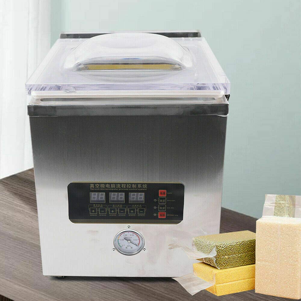 Commercial 2L Digital Desktop Chamber Vacuum Sealer Machine - ZK-260 for Food Fresh Packing & Preservation | Perfect for Restaurants, Butcher Shops, Meal Prep & Home Kitchen Storage