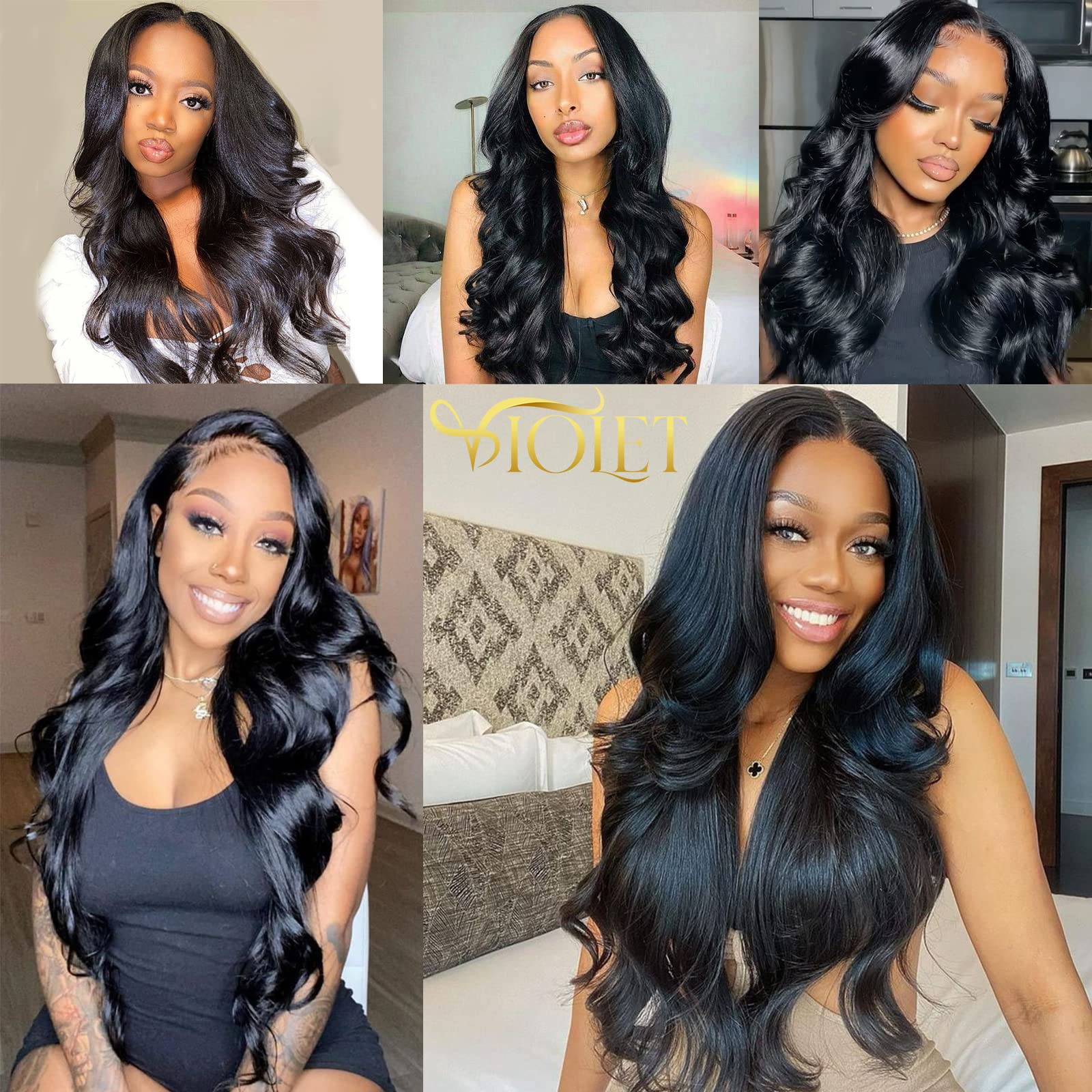 100% Brazilian Human Hair Bundles 26 28 30 Inch Body Wave Weave - Unprocessed Remy Hair Extensions in Natural Black Color for Long Lasting Wet & Wavy Hairstyles | Perfect for Daily Wear, Parties & Special Occasions