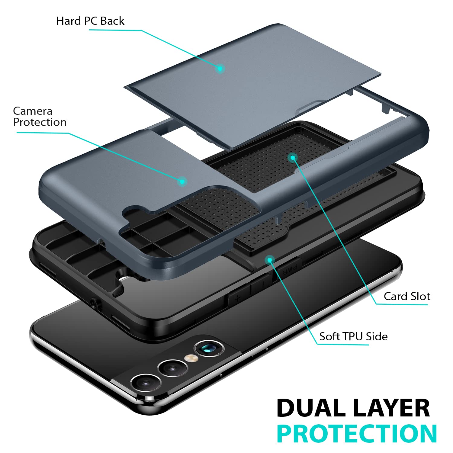 ZUSLAB Samsung Galaxy S22+ Wallet Case (6.6