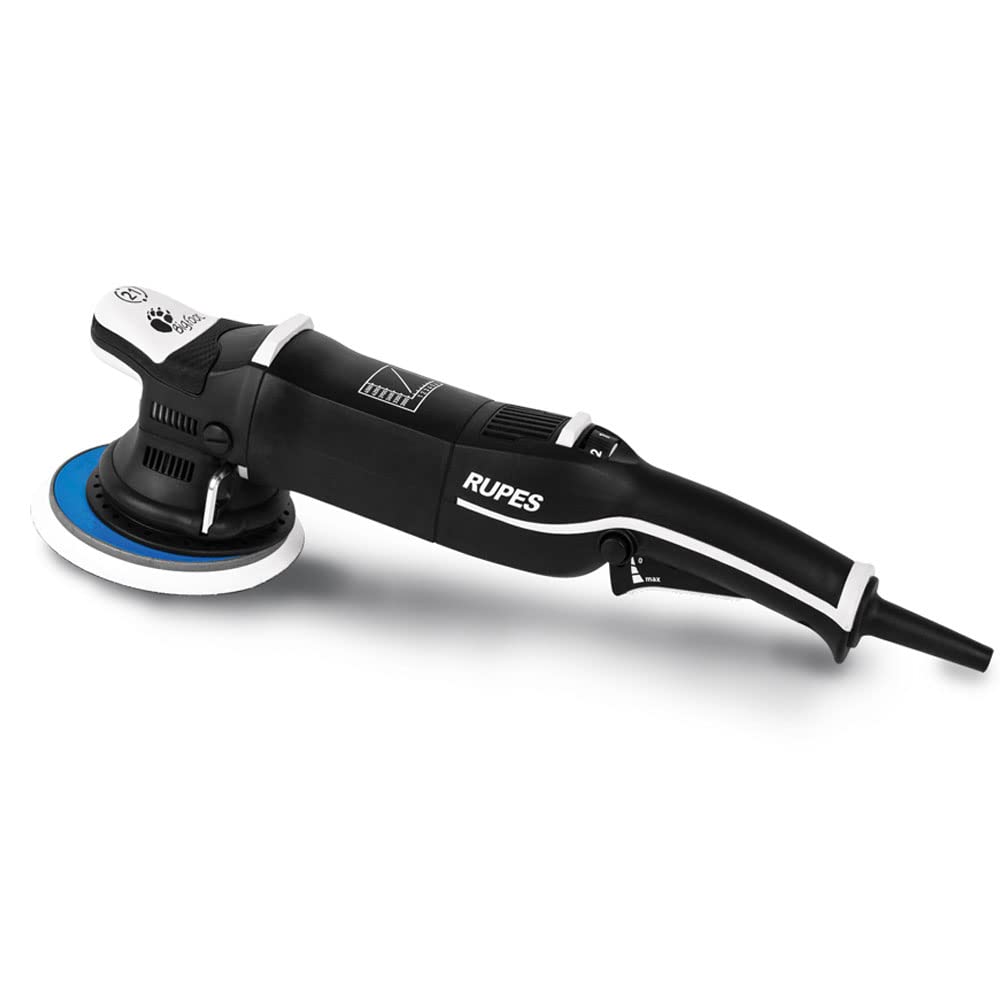 RUPES LHR21 Mark III Car Buffer Polisher - Variable Speed Orbital Cleaner for Detailing & Washing