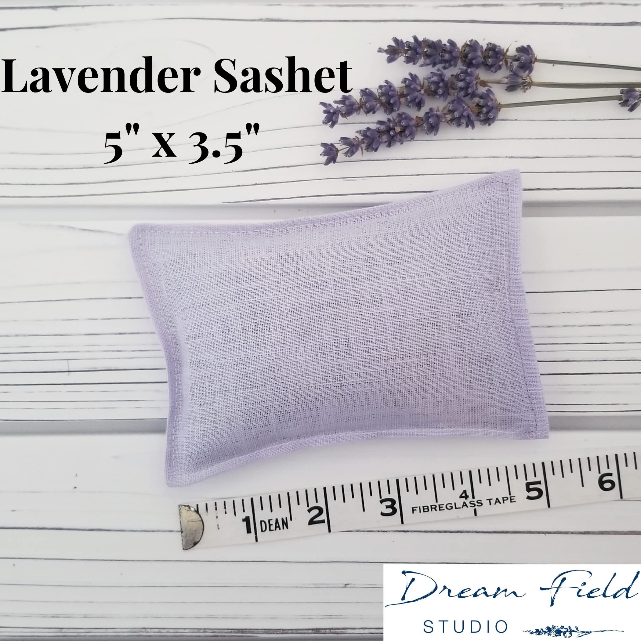 Organic Lavender Sachet 3-Piece Gift Set - Natural Linen Drawer Freshener, Handmade Eco-Friendly Home Fragrance for Closet, Wardrobe & Dresser - Perfect for Gifting, Aromatherapy & Organizing Spaces