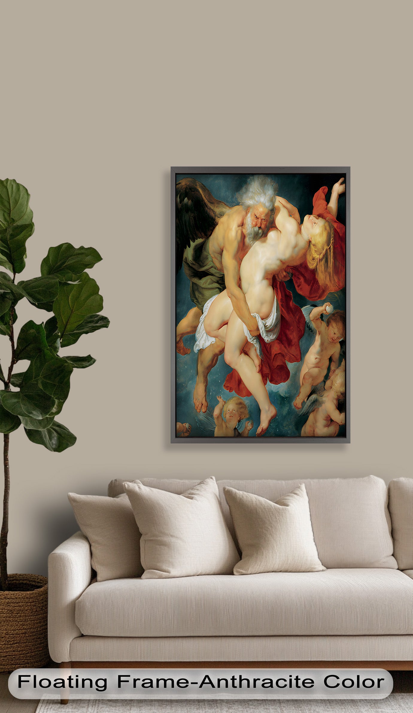 Abduction of Psyche - Mythological Renaissance Nude Oil Painting Reproduction | Classic Art Wall Decor for Living Room, Bedroom & Office