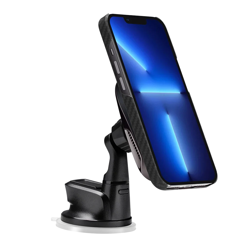 Premium Car Phone Mount & Wireless Charger - Fast Charging, Secure Grip, 360° Rotation [US Stock] - Perfect for Commuting, Road Trips & GPS Navigation