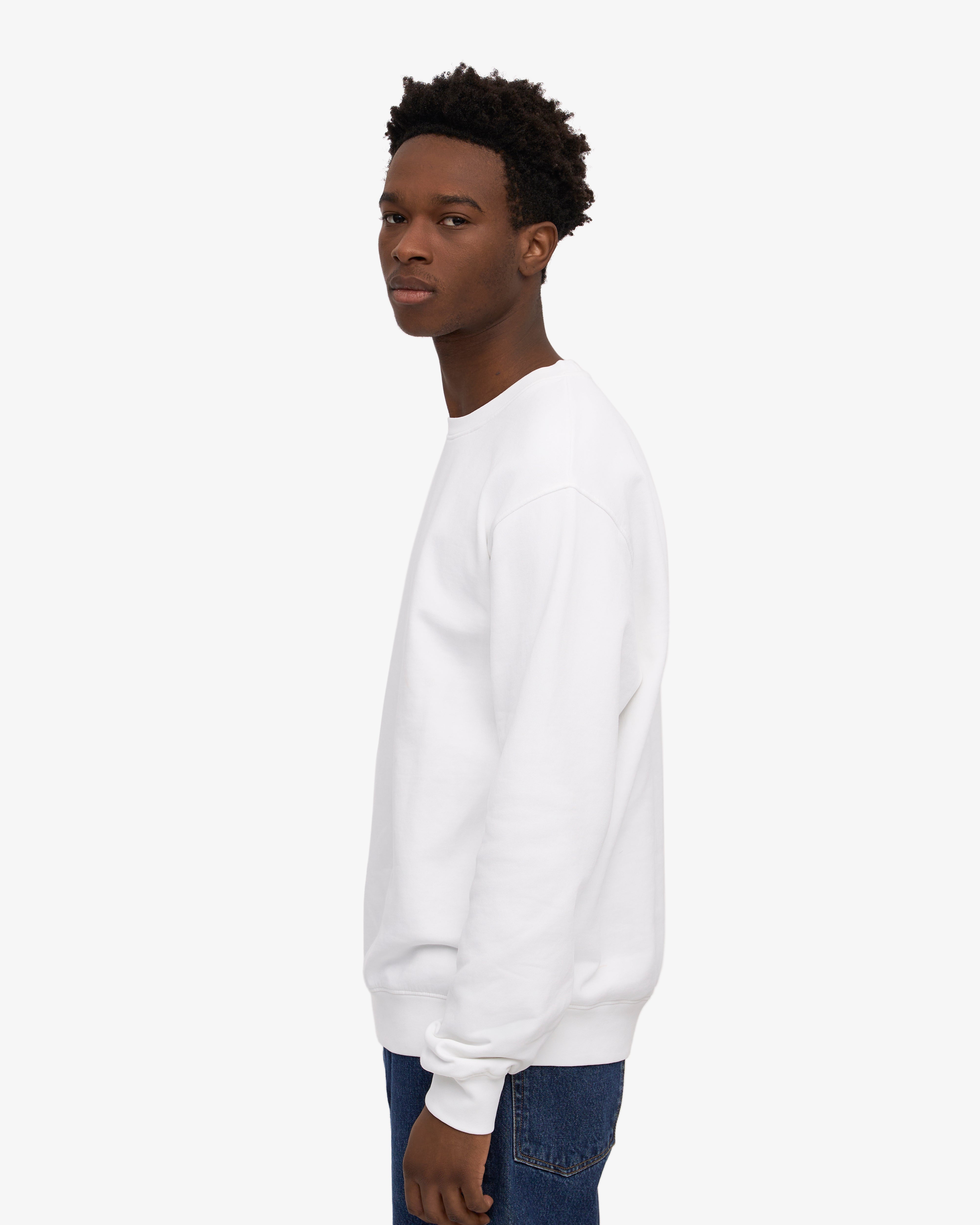 Classic Organic Cotton Crew Neck T-Shirt for Men - Optical White - Casual Wear & Everyday Comfort