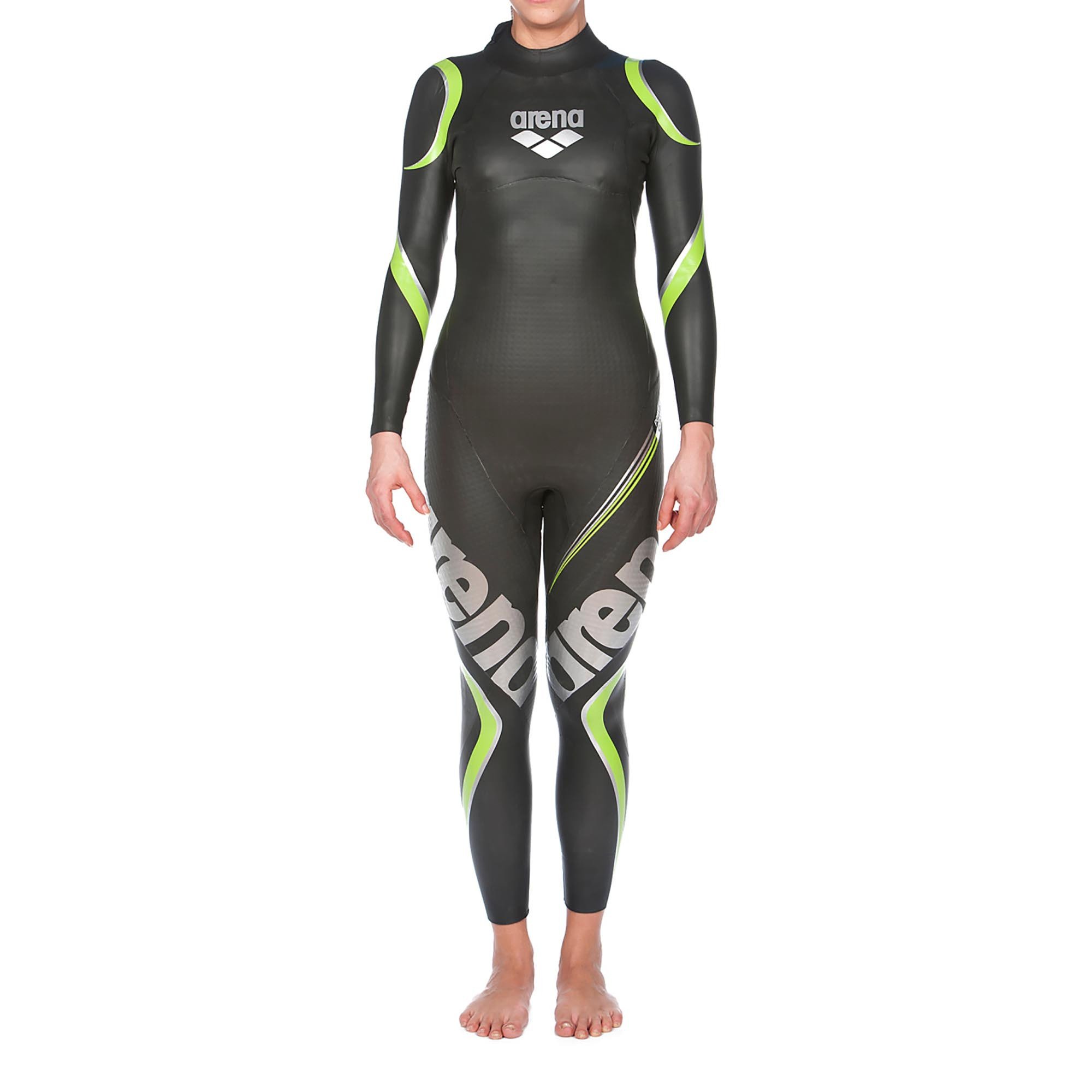 ARENA Women's Carbon Triathlon Wetsuit - Full Sleeve Neoprene with Carbon Fiber Panels for Buoyancy | USAT & Ironman Approved | Ideal for Open Water Swimming, Triathlons & Competitive Training