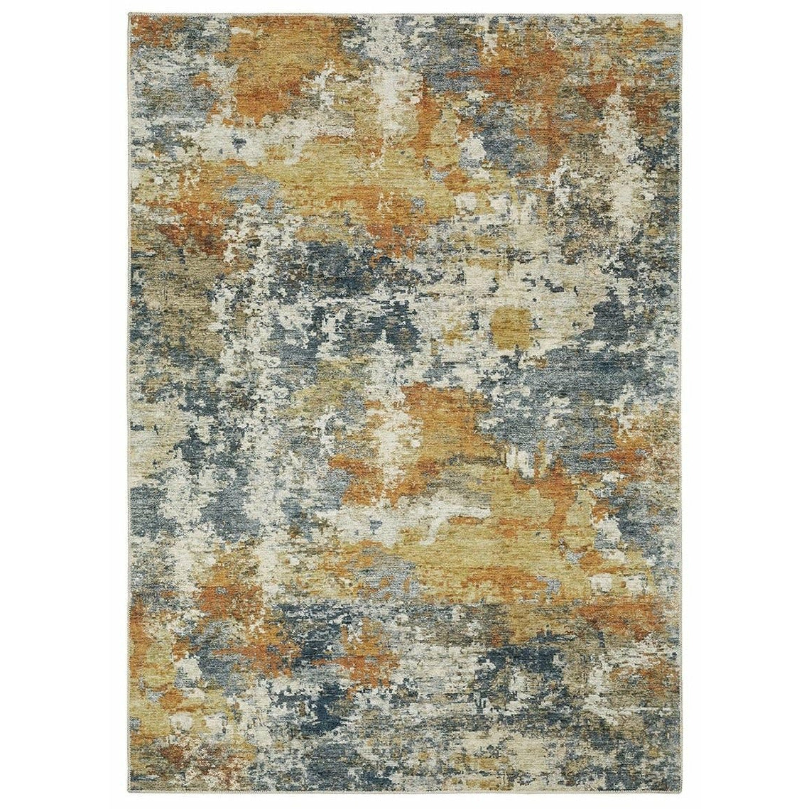 Malibu Copper Washable Rug - Soft & Stylish Indoor/Outdoor Area Rug for Living Room, Bedroom, Patio - Easy to Clean & Durable