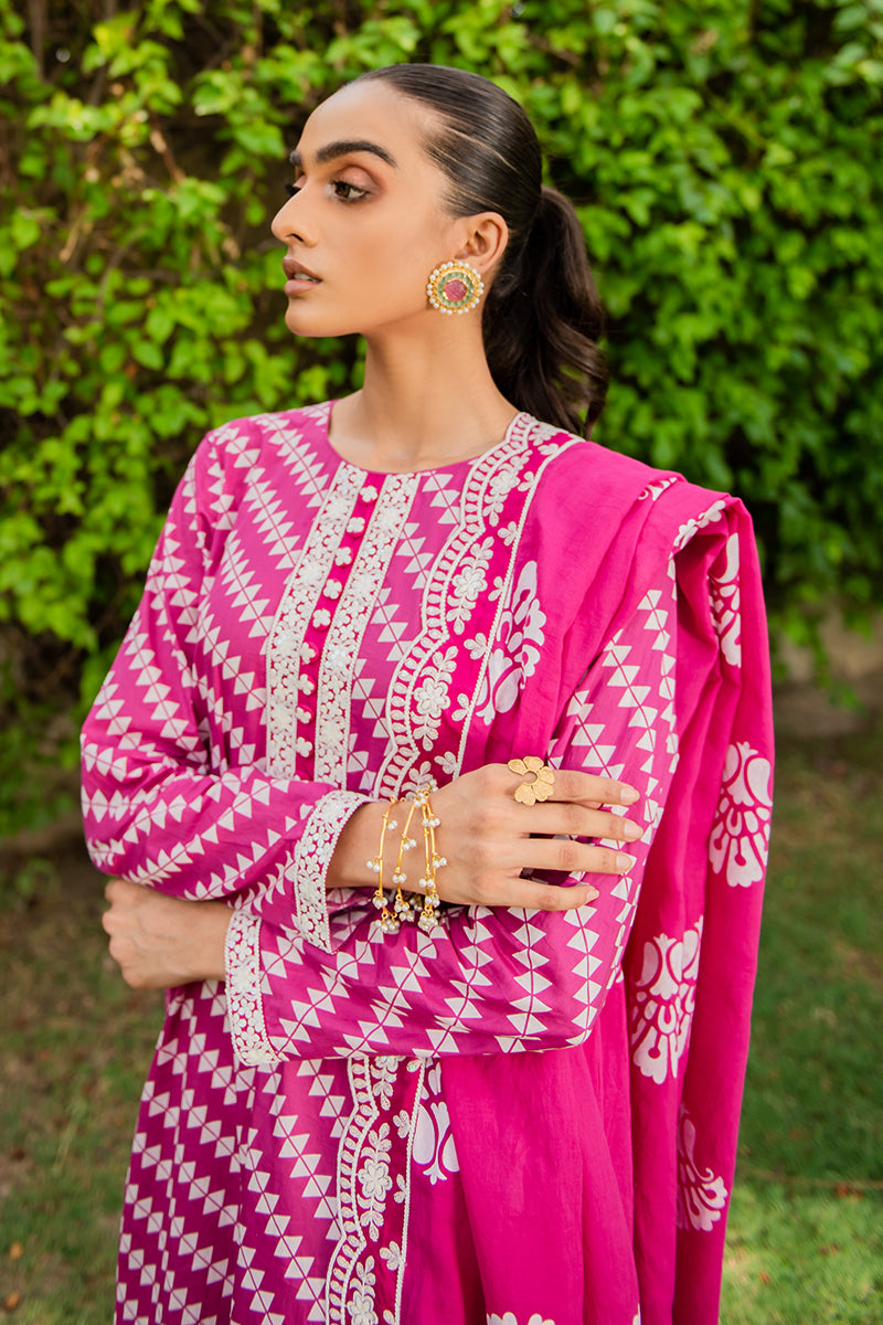 MAKHMAL 2PC Set (Embroidered Shirt & Dupatta) - Elegant Pakistani Formal Wear for Weddings, Parties & Special Occasions