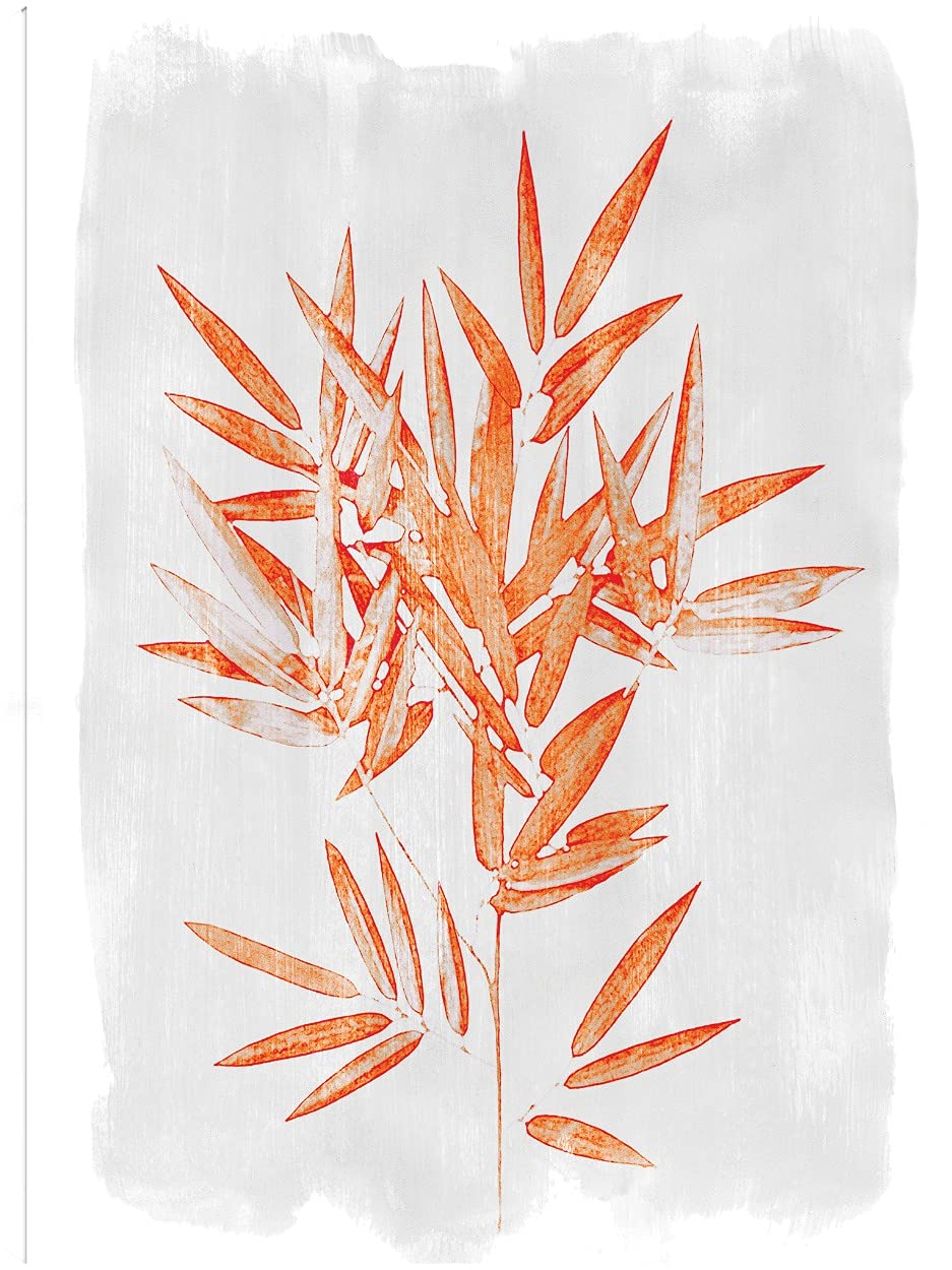 Bamboo Harmony Canvas Wall Art - Handmade Fine Art Painting by Belle Poesia - 42x56 Inch Ready to Hang Wall Decor for Living Room, Bedroom, Office - Perfect for Home, Restaurant and Hotel Decoration