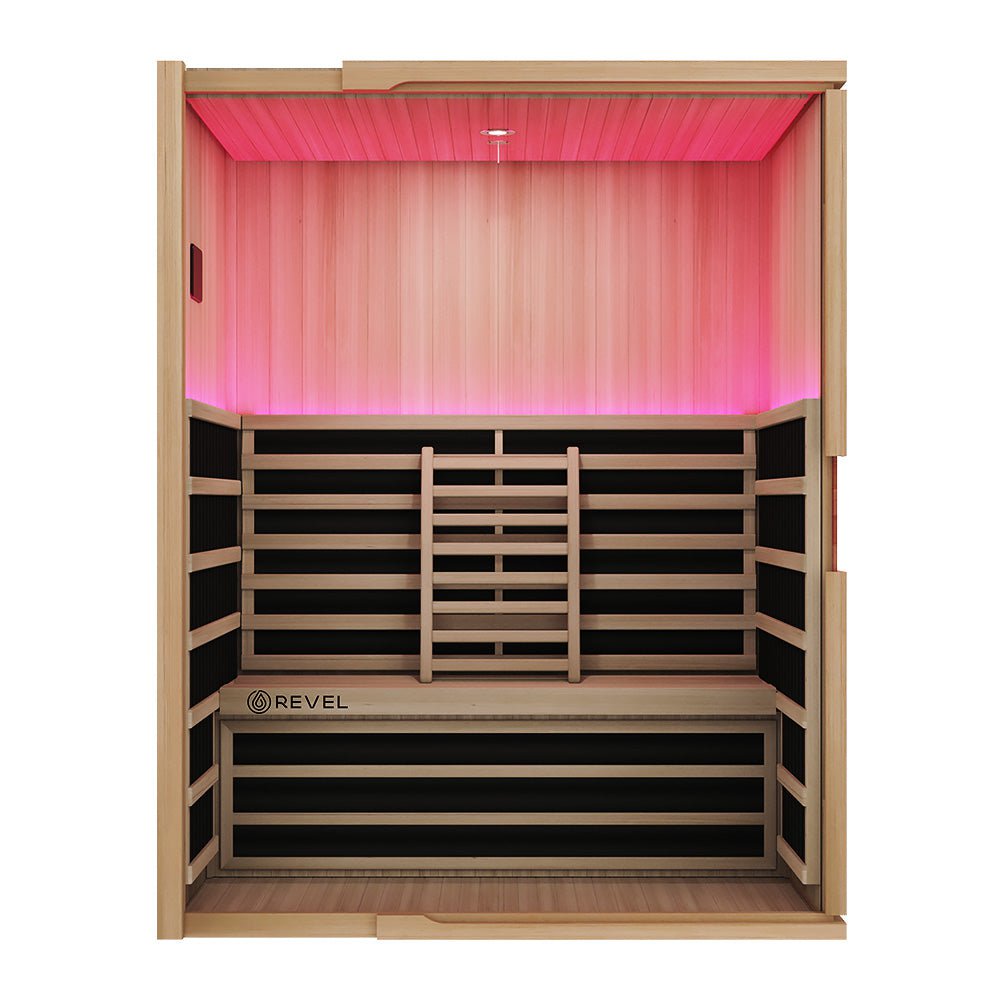 Revel Recovery Aura 3 Person Full Spectrum Infrared Sauna for Home Spa Therapy & Relaxation | Detox, Pain Relief & Stress Reduction