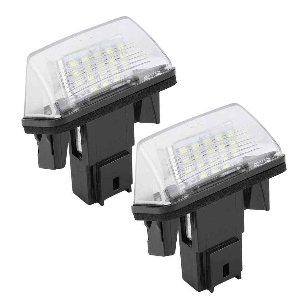 2PCS 18 LED License Plate Light for Citroen C3 2002-2009 - Bright White Replacement Bulbs for Car Rear Number Plate - Easy Installation & Weatherproof (Perfect for Night Driving & Enhanced Visibility)