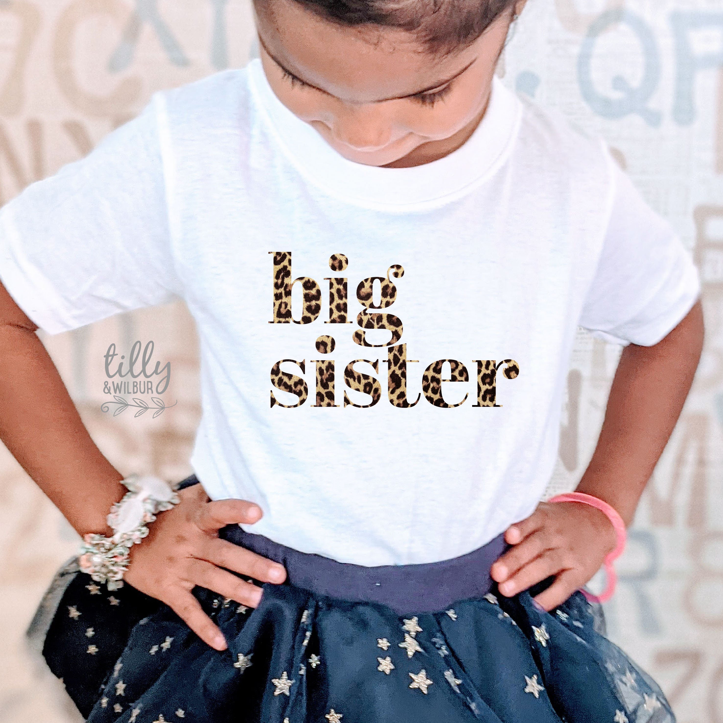 Big Sister T-Shirt - Cute & Comfortable Cotton Tee for Sisters - Perfect for Family Events, Sibling Gifts & Matching Outfits