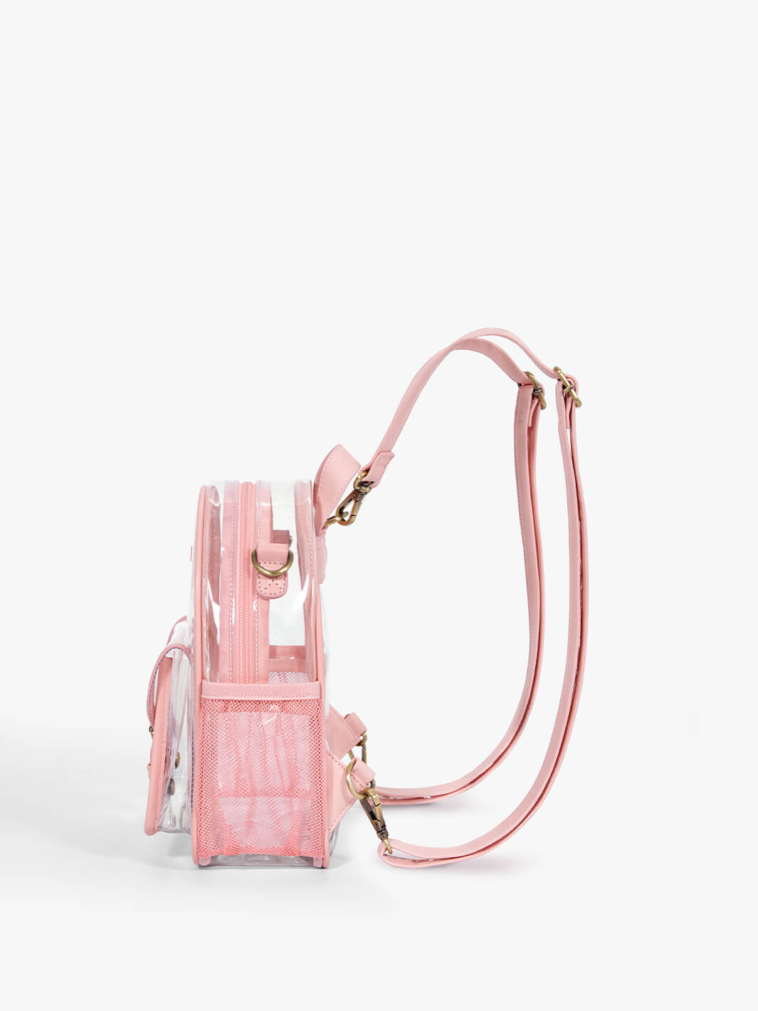 Lila's Clear Mini Backpack - Transparent Small Crossbody Bag for Concerts, Stadiums & Events - Approved for NFL, MLB, NBA Games - Perfect for Music Festivals & Travel Security Checks