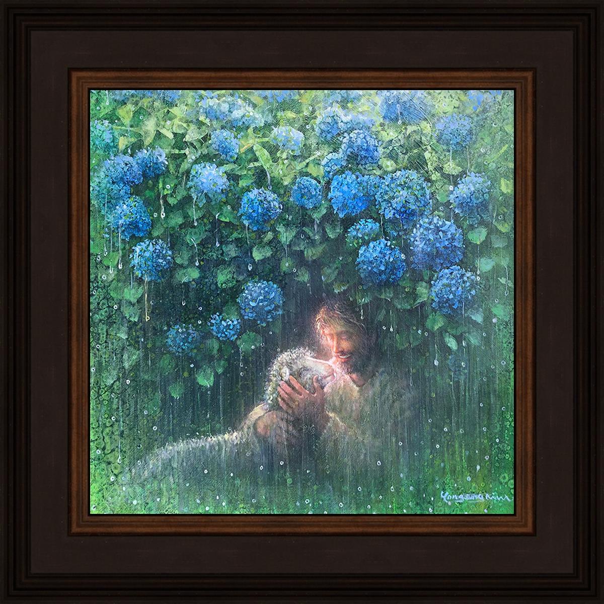 He Is My Refuge by Yongsung Kim - Inspirational Christian Wall Art for Home, Office & Church Decor - Perfect for Prayer Rooms and Gift Giving