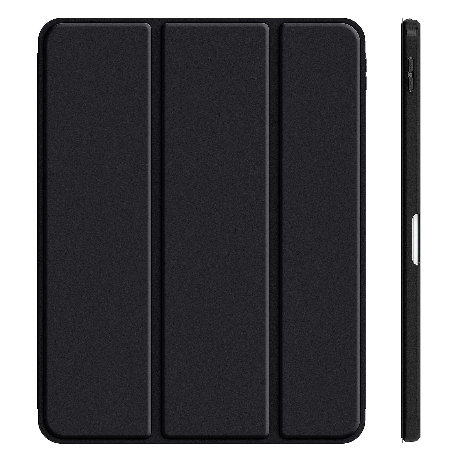 Gahwa iPad Air 5th Gen 2022 & iPad Air 4th Gen 2020 Case 10.9 Inch - Slim Stand Hard Back Shell Protective Smart Cover for iPad Air 4th/5th [A2589 A2591 A2316 A2324 A2325 A2072] - Perfect for Work, Study & Travel (Black)