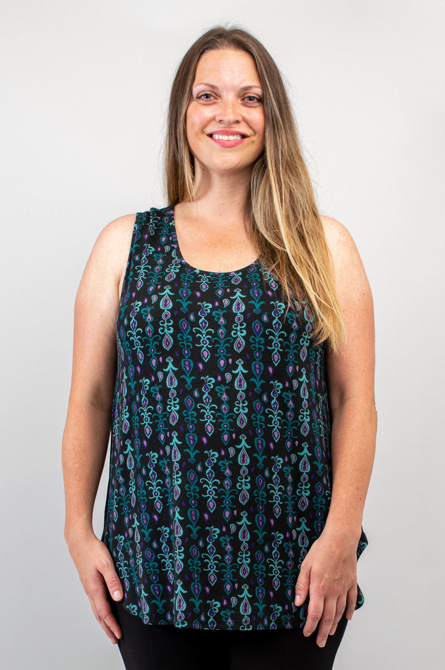 Stylish Jazz Tank Top with Jewel Embellishments & Bamboo Fabric - Perfect for Concerts, Parties & Summer Outfits - Final Sale