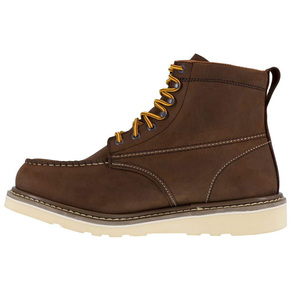 Iron Age Men's Reinforcer Construction Work Shoes - Slip Resistant, Steel Toe, Comfortable for Heavy Duty Jobs - Ideal for Construction, Warehouse & Industrial Work
