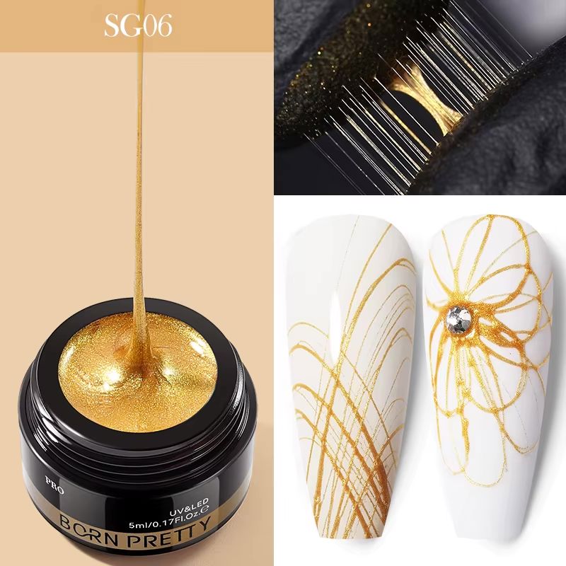 Born Pretty Spider Gel 5ml - 3D Nail Art Extension Glue for Halloween & Cosplay Nail Designs - Perfect for DIY Manicures & Professional Salon Use