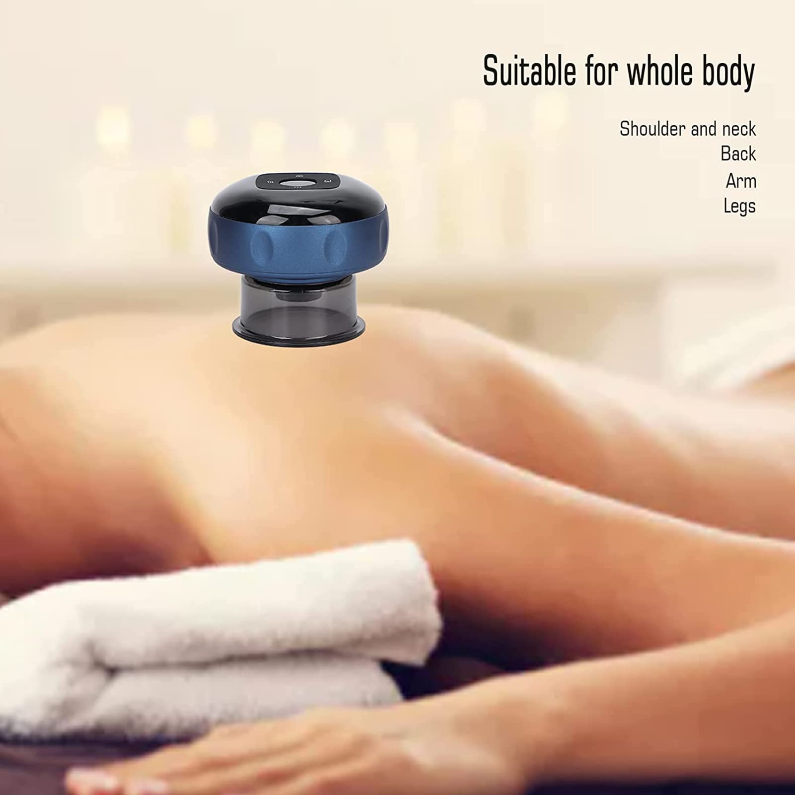 Electric Cupping Therapy Machine Set - 12 Massage Modes for Pain Relief & Muscle Relaxation - Professional Electric Cupping & Scraping Massage Tool for Home Use - Perfect for Back Pain, Neck Tension & Sports Recovery