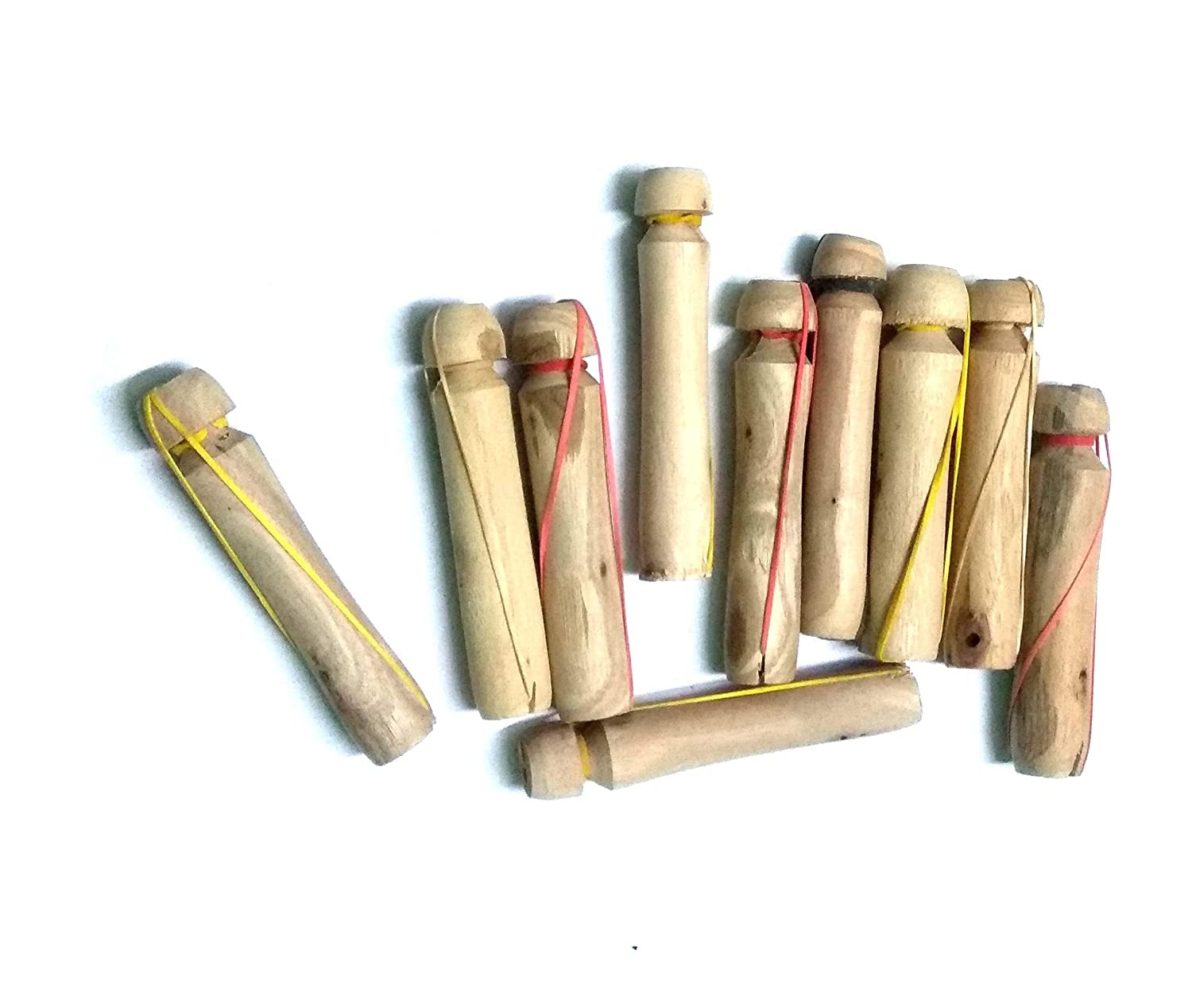 SIYAA Wooden Hair Curler Rollers Set of 20 - Natural Heatless Curling Rods for Beach Waves & Spiral Curls - Hair Styling Tools for Overnight Curling - Perfect for Home, Salon & Travel Use