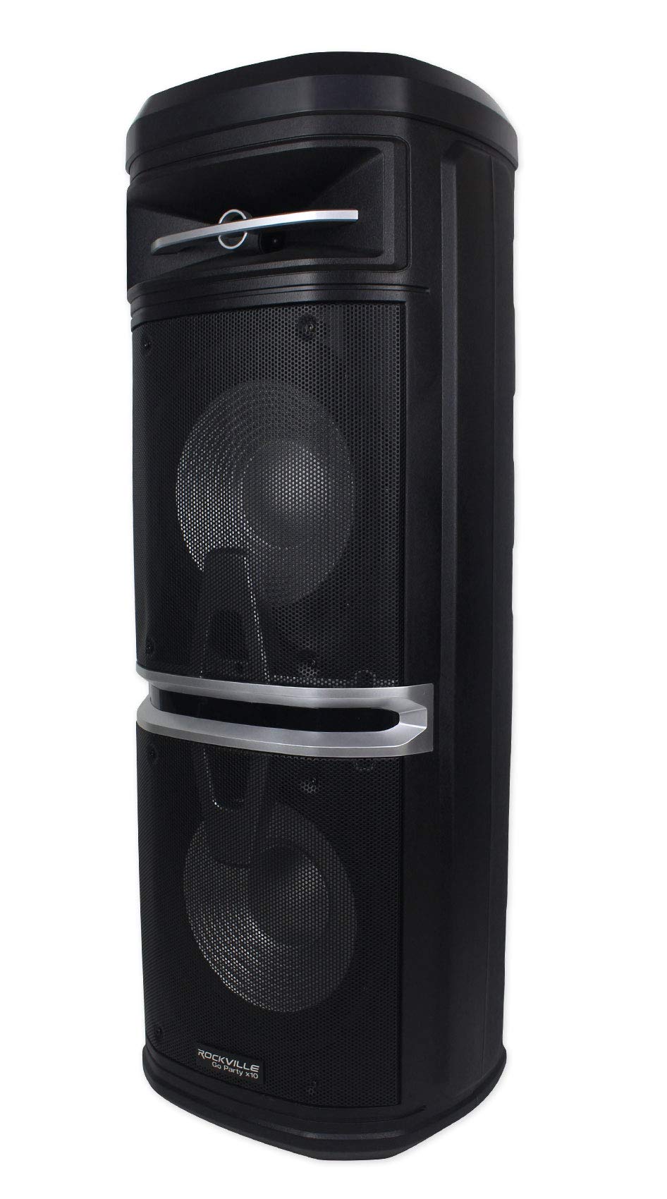 Rockville Go Party X10 Portable Bluetooth Speaker - 1000W Dual 10