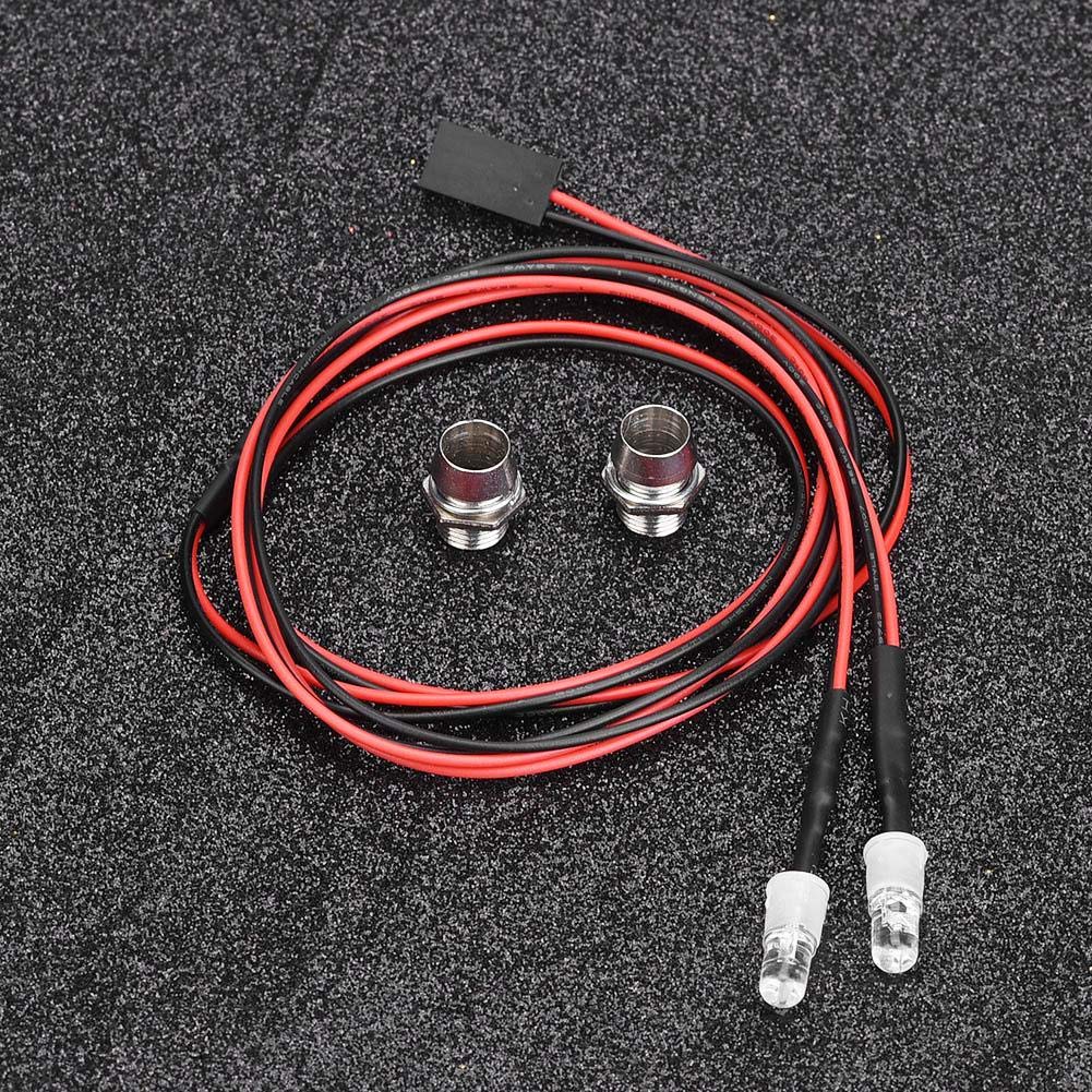 1/10 Scale RC Car LED Light Bar - 5mm Red Headlights for Drift Racing Models | Waterproof LED Accessories for Night Driving & Off-Road RC Vehicles