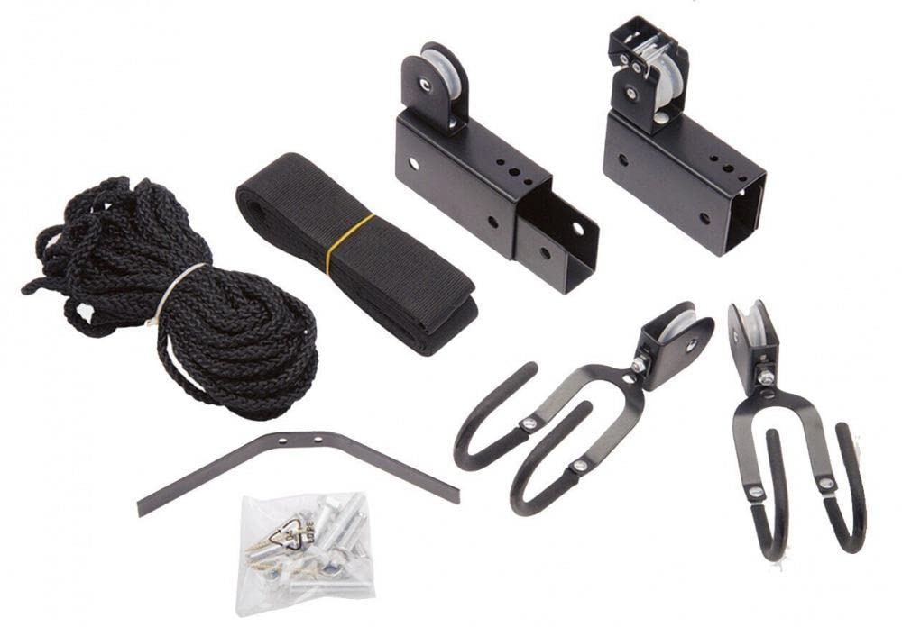 Heavy-Duty Ceiling-Mounted Bike & Kayak Hoist - 100-Pound Capacity Garage Storage Lift for Canoes, Kayaks & Bikes | Space-Saving Kayak Rack, Kayak Stand & Kayak Holder | Perfect for Garage, Basement & Outdoor Storage Organization