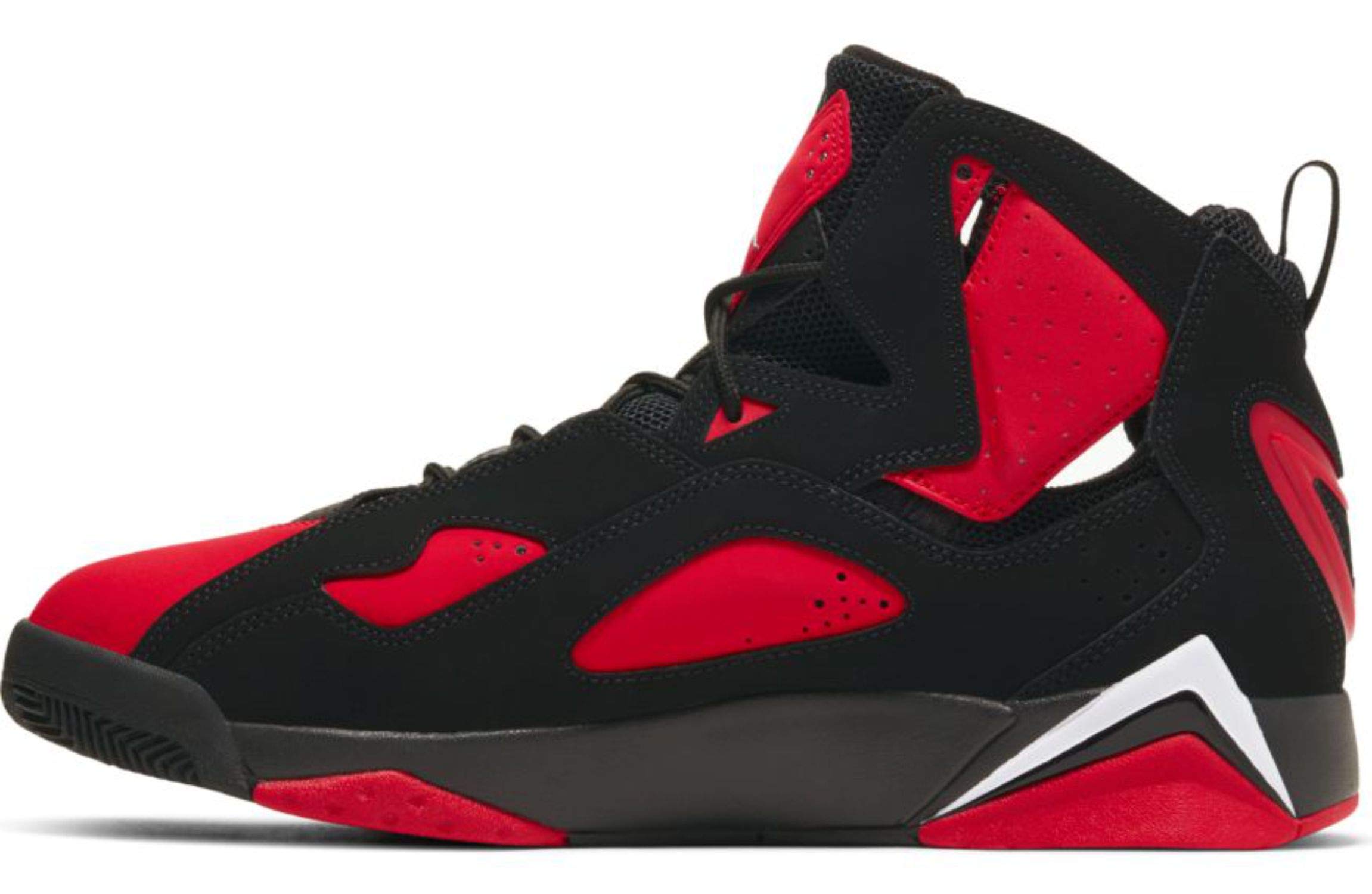 Jordan Men's True Flight Basketball Shoes - Black/Red/White - Size 9.5 D(M US) - High-Performance Basketball Sneakers for Court Play & Streetwear Style