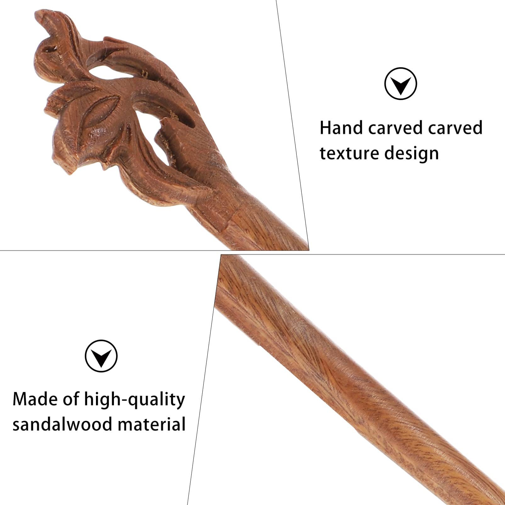Wowobjects® Chinese Style Wooden Hair Stick - Elegant Hair Pin & Chopstick for Women | Perfect for Updos, Bun Hairstyles & Traditional Chinese Fashion