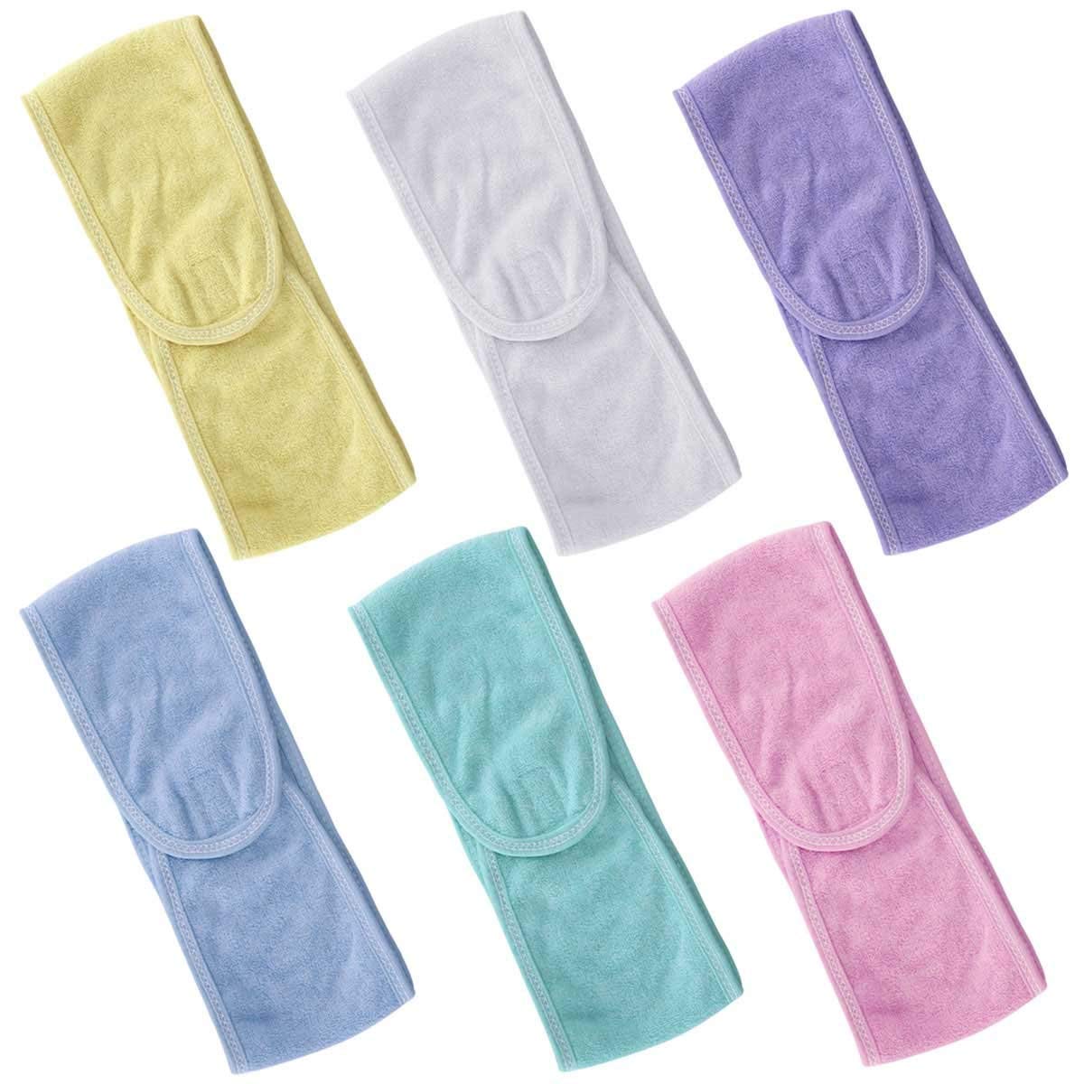 DEXO 2-Pack Adjustable Face Bands for Women & Girls - Salon & Home Use - Multicolor - Perfect for Workouts, Yoga, and Hair Styling