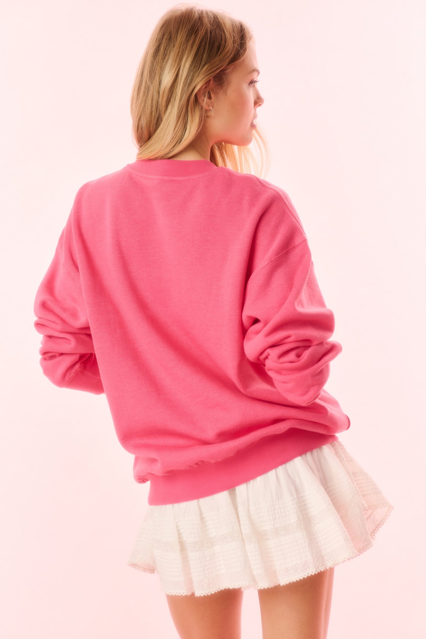 Palo City Pullover Sweatshirt - Cherry Kiss Notting Hill Design | Cozy Casual Wear for Women | Perfect for Outings, Travel & Relaxation