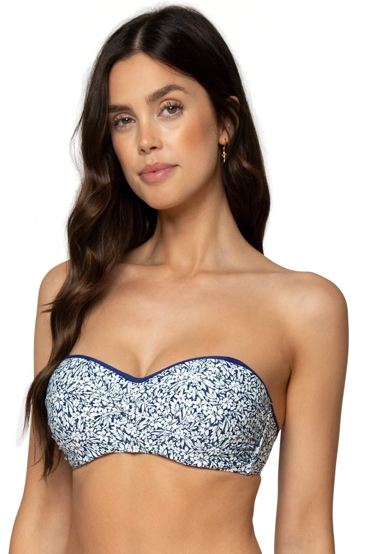 Sunsets Women's Standard Underwire Twist Bandeau Bikini Top with Foam Pads - Sexy Swimwear for Beach, Pool & Summer Vacation