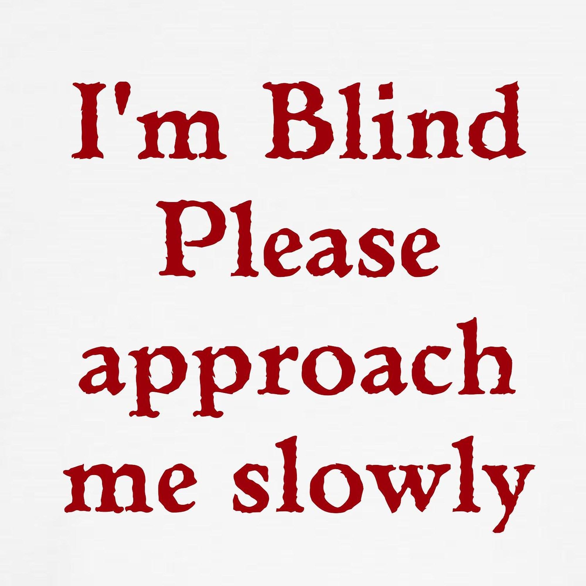 Blind Dog T-Shirt | Funny Pet Clothing & Costume for Dogs | Perfect for Pet Lovers, Awareness Events & Humorous Gifts