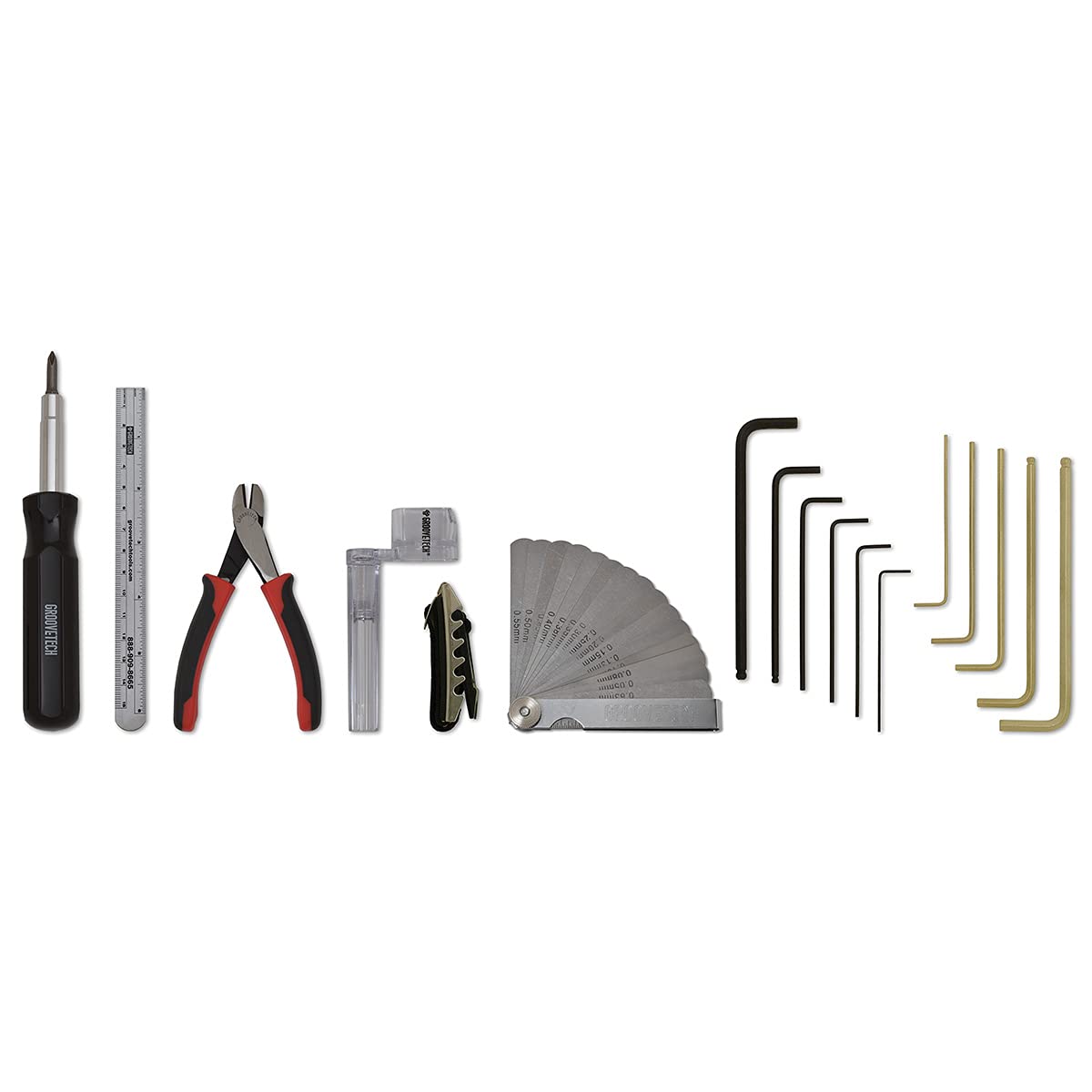 CruzTOOLS Groove Tech Guitar Maintenance Kit - Professional Guitar Repair Tools for String Change, Setup & Adjustments - Perfect for Musicians & Guitar Techs at Home or Studio