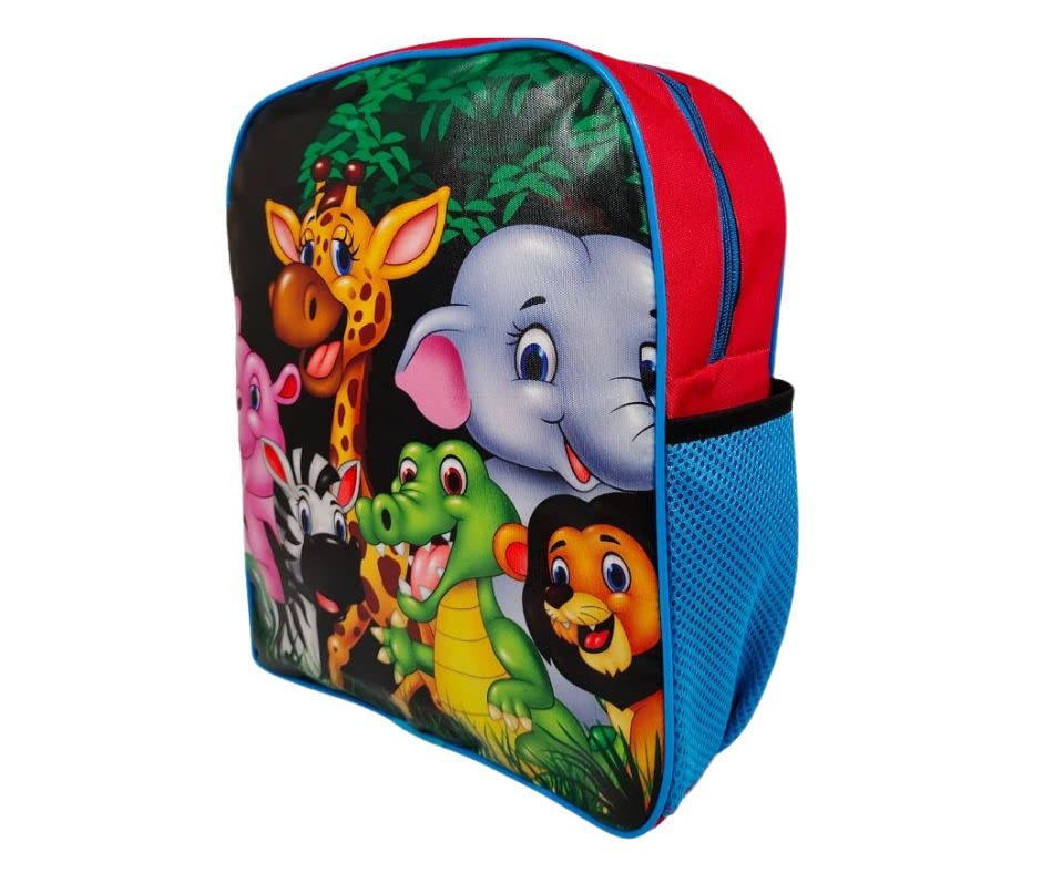 ANNACREATIONS Stylish Animal Print Kids School Backpack for Girls & Boys - Durable Polyester Bookbag with Adjustable Straps - Perfect for Elementary School, Travel & Daily Use