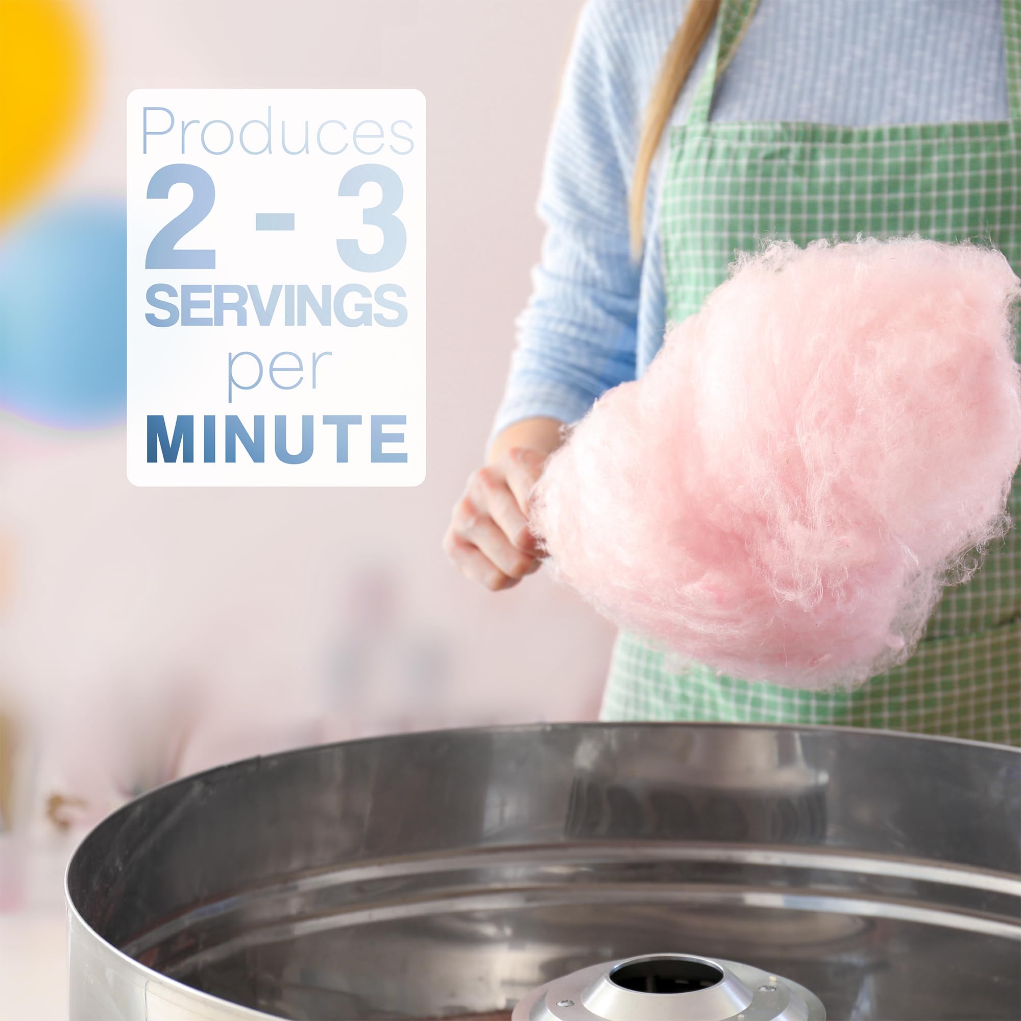 VIVO Pink 1030W Commercial Cotton Candy Machine with 20