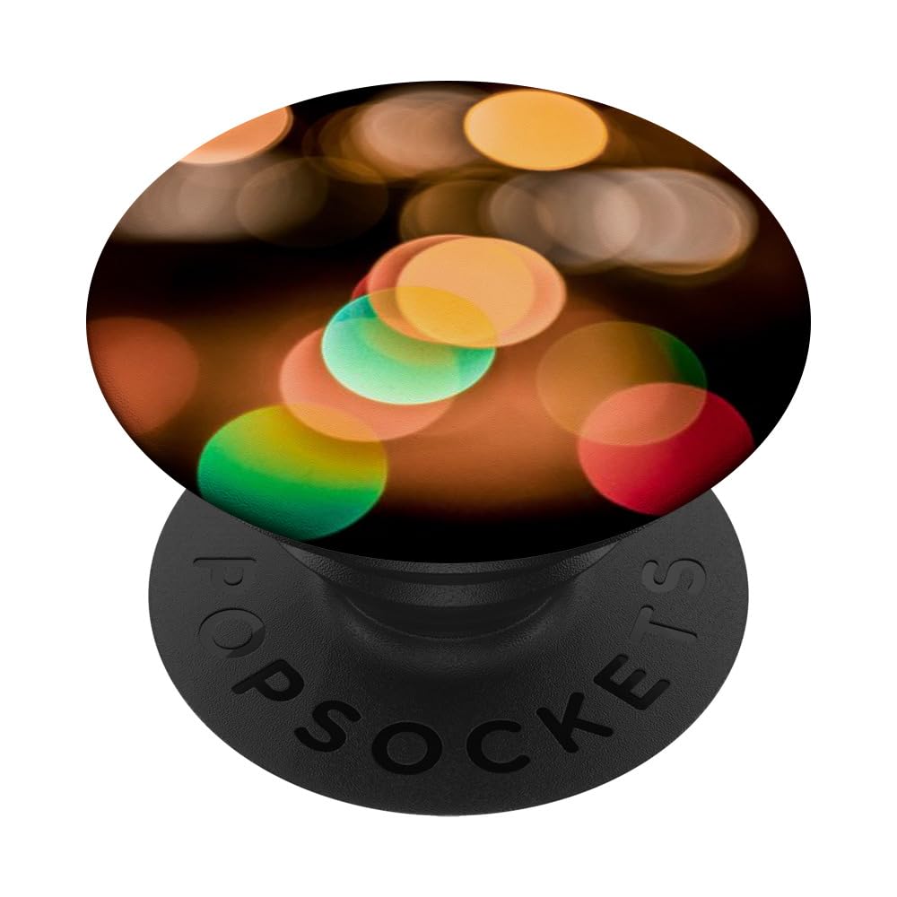 Bokeh Lights PopSockets Adhesive PopGrip - Phone Grip Stand for iPhone & Samsung - Perfect for Selfies, Video Calls & Secure Phone Handling