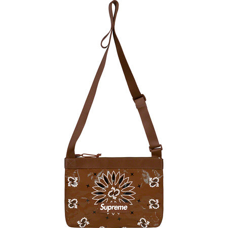 Supreme Bandana Tarp Side Bag - Brown Crossbody Bag for Men & Women | Fashionable & Durable for Travel, Gym & Everyday Use