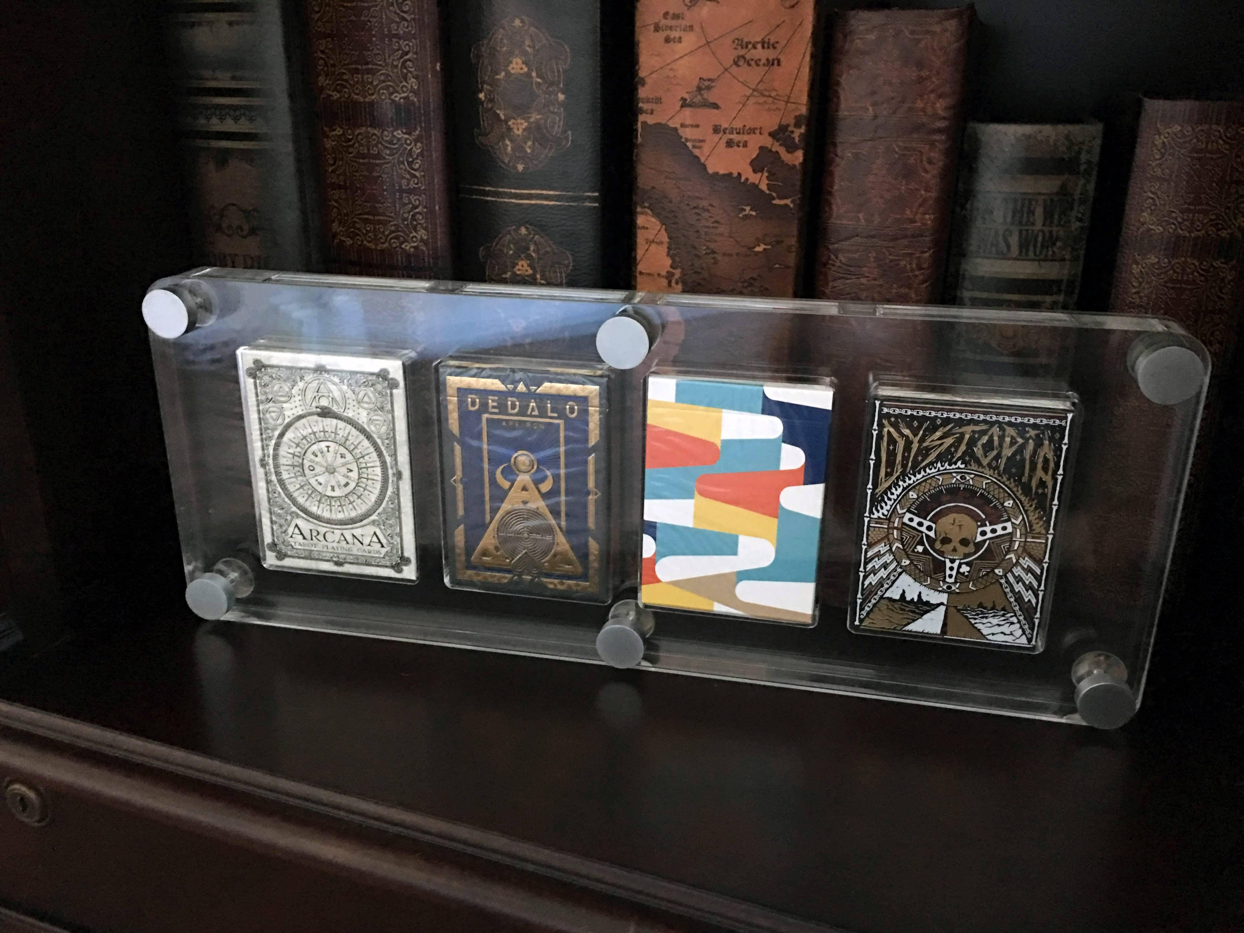 Premium Acrylic Deck Display Case - Perfect for Collectible Card Storage, Protection & Showcase | Ideal for MTG, Pokemon & Yu-Gi-Oh Cards | Home, Office & Gaming Store Display