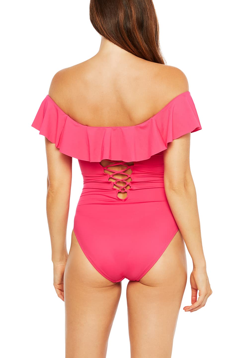 La Blanca Women's One Piece Swimsuit - Off Shoulder Ruffle Bikini Bathing Suit for Beach Vacation, Pool Party & Summer Swimwear | Island Goddess Design