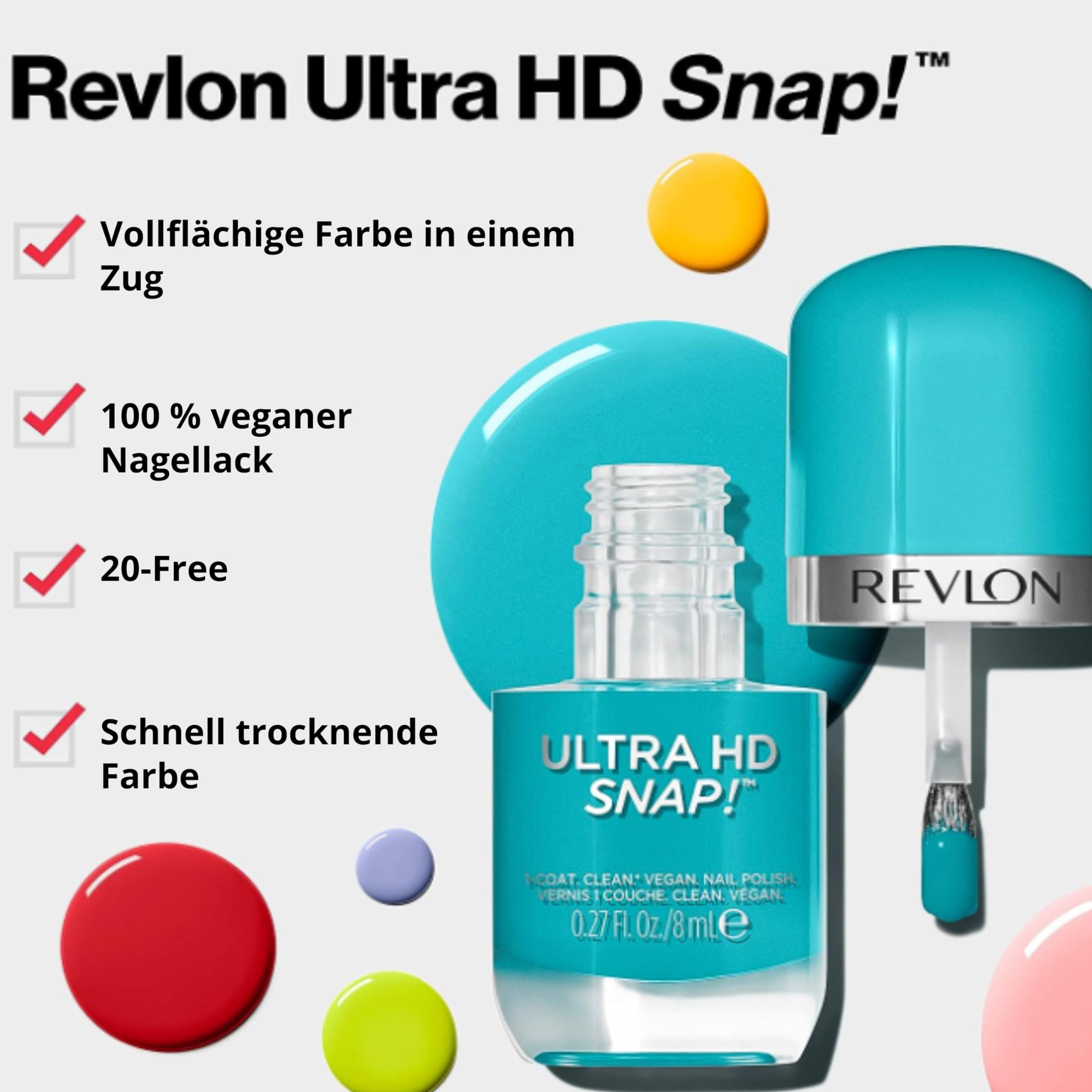 Ultra HD Snap Nail Polish 001 Early Bird - Quick Dry for Home & Salon Use